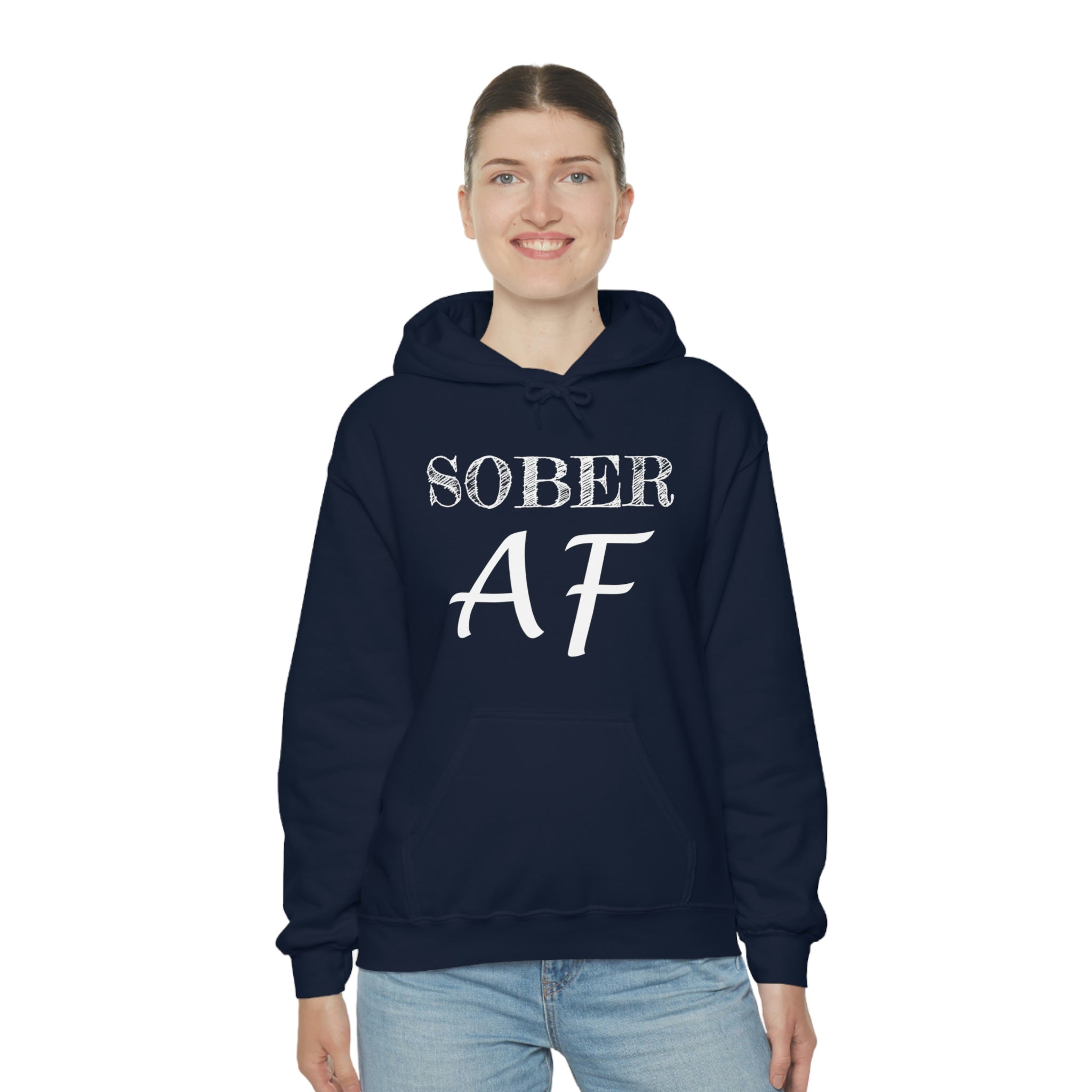 Sober AF - Unisex Heavy Blend™ Hooded Sweatshirt