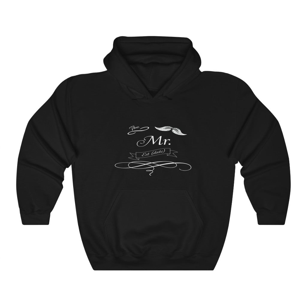 The Mr. Established Wedding Date Customizable - Unisex Heavy Blend™ Hooded Sweatshirt