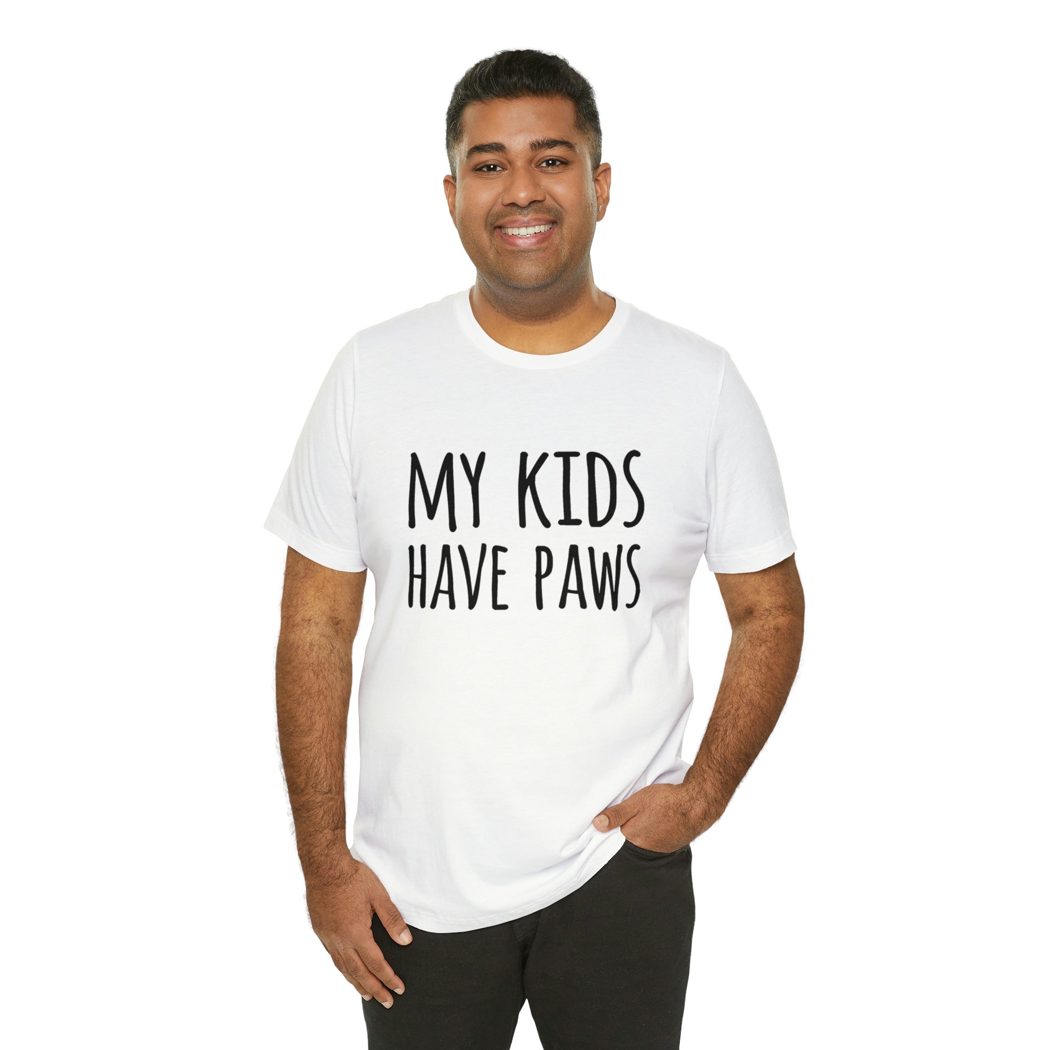 My Kids Have Paws - Unisex Jersey Short Sleeve Tee