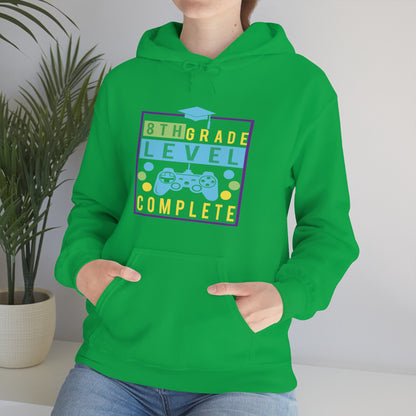 8th Grade Level Complete - Unisex Heavy Blend™ Hooded Sweatshirt