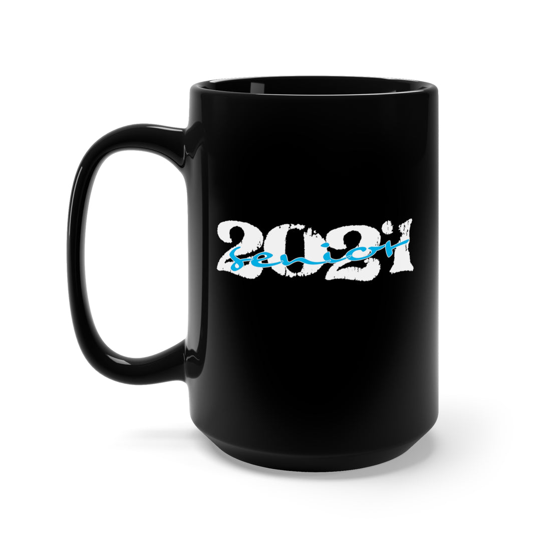 Senior With Class Year Customizable - Large 15oz Black Mug