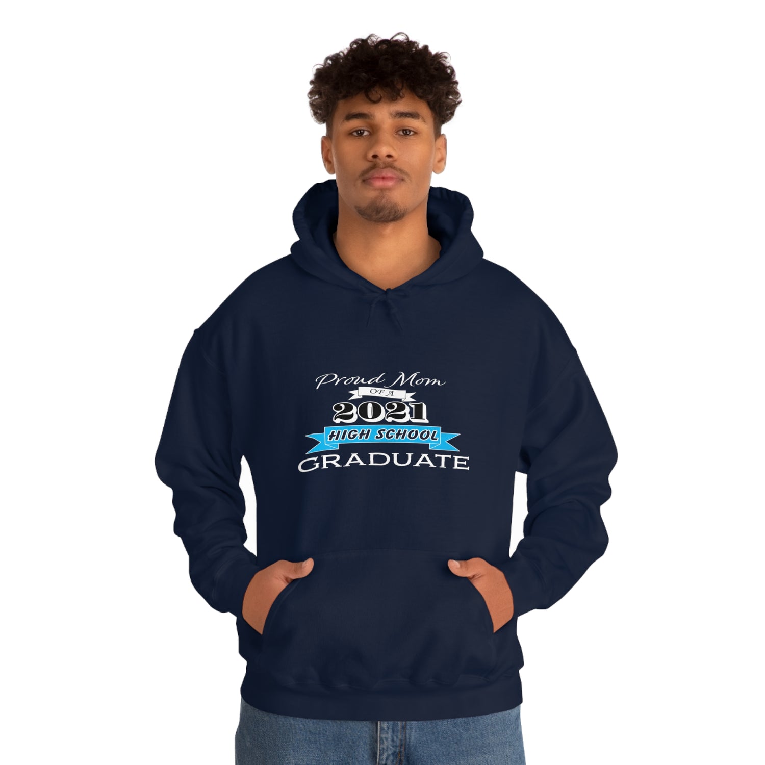 Proud Mom of a High School Graduate! Class Year Customizable - Unisex Heavy Blend™ Hooded Sweatshirt