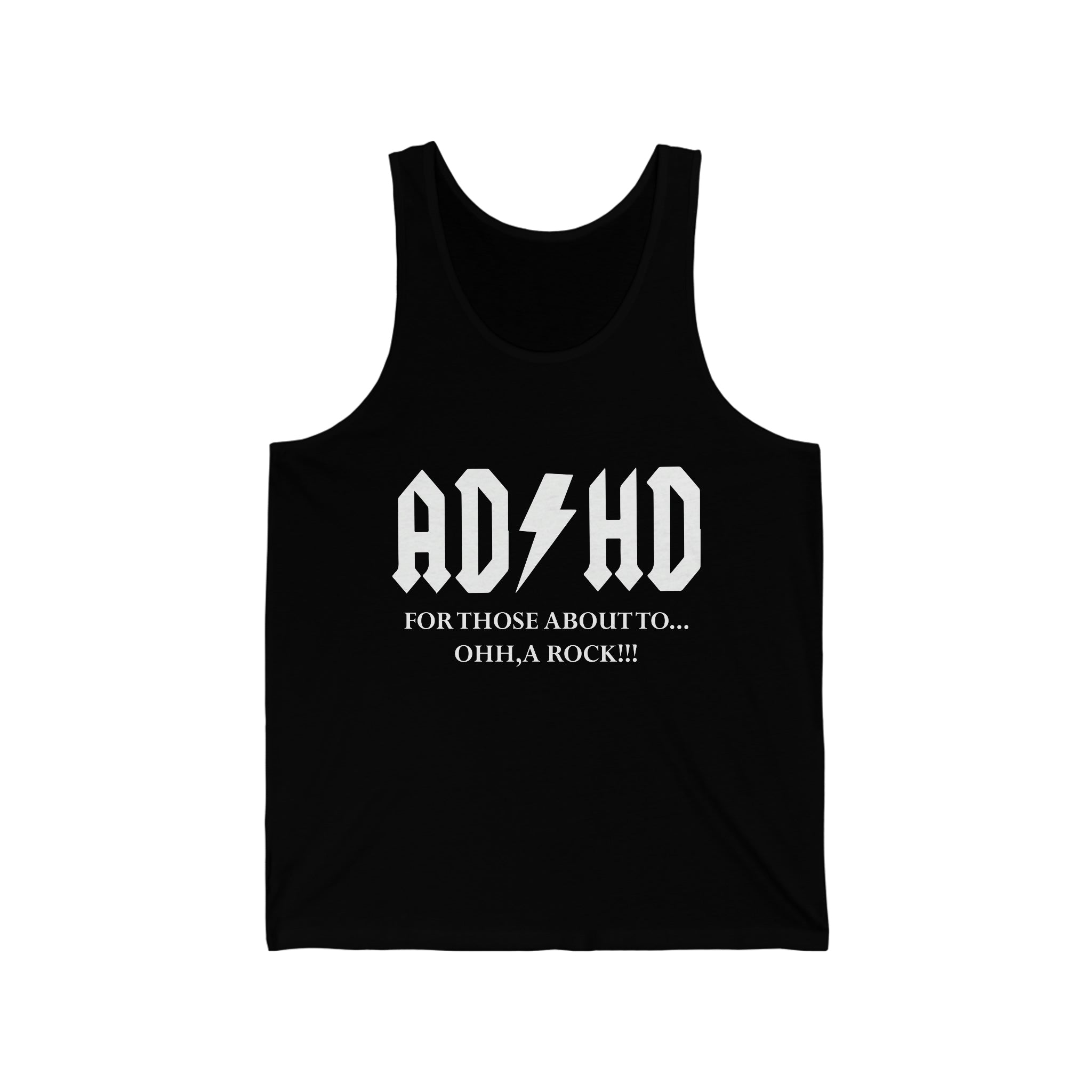 ADHD Look a Rock - Unisex Jersey Tank Top