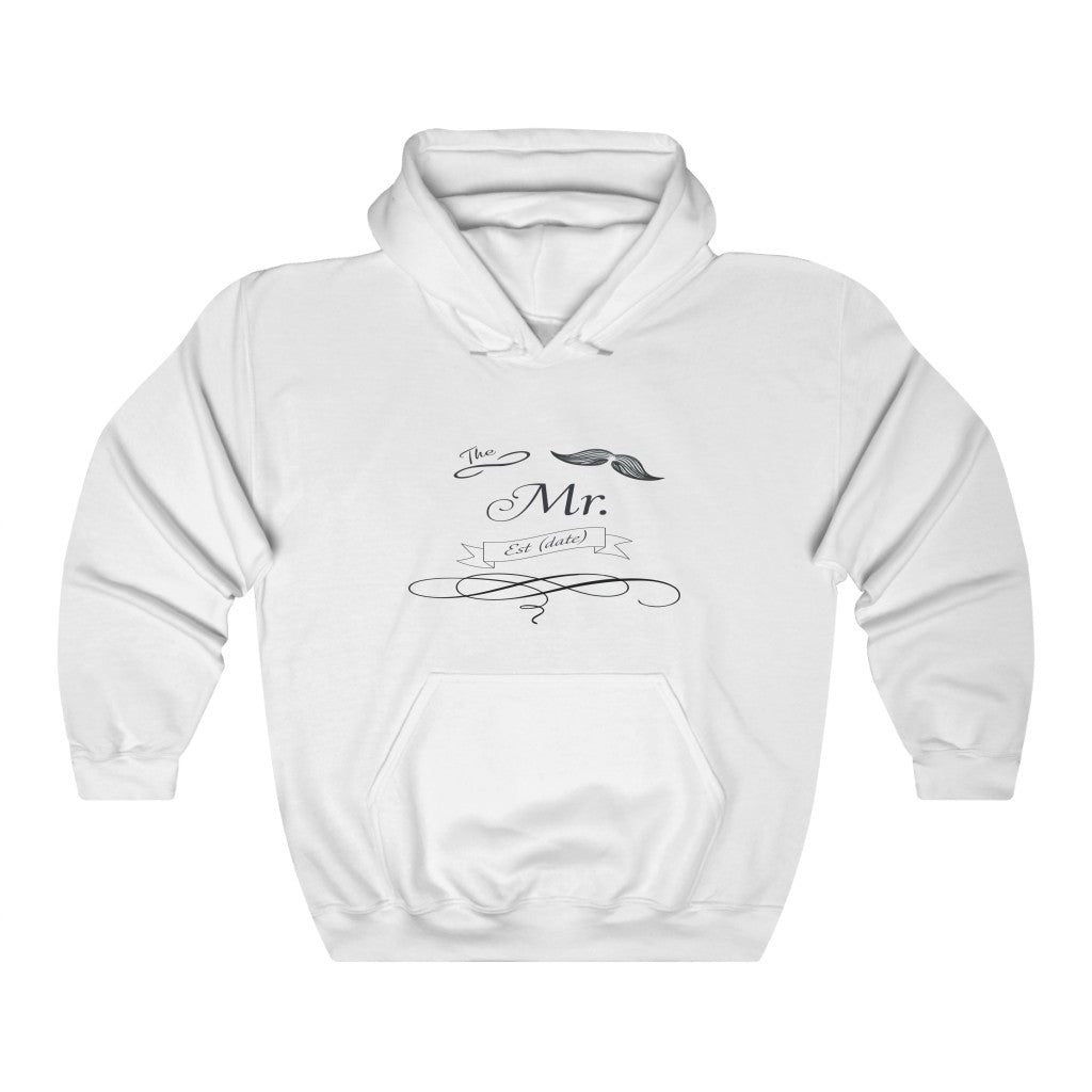 The Mr. Established Wedding Date Customizable - Unisex Heavy Blend™ Hooded Sweatshirt