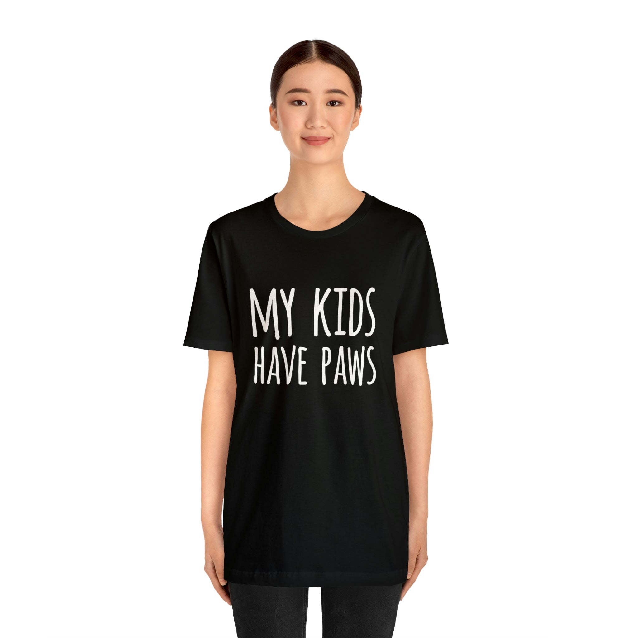 My Kids Have Paws - Unisex Jersey Short Sleeve Tee