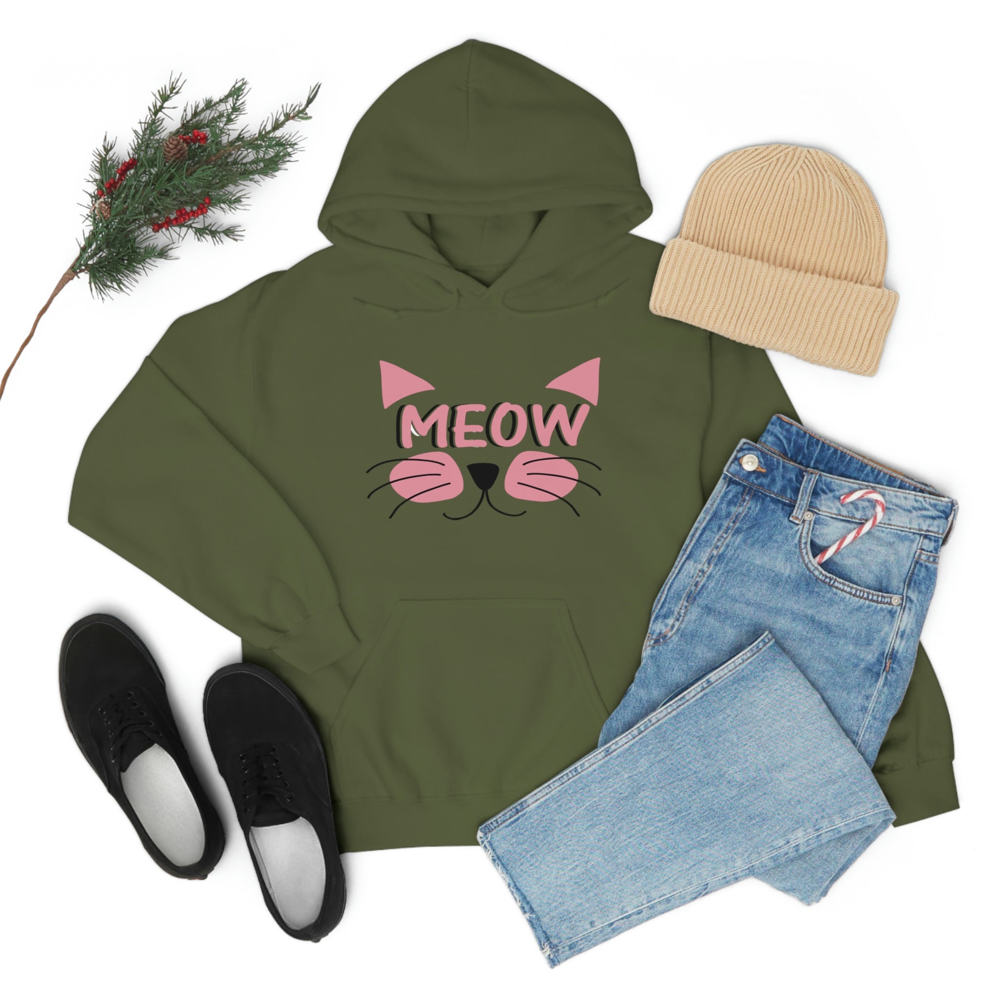 Meow - Unisex Heavy Blend™ Hooded Sweatshirt