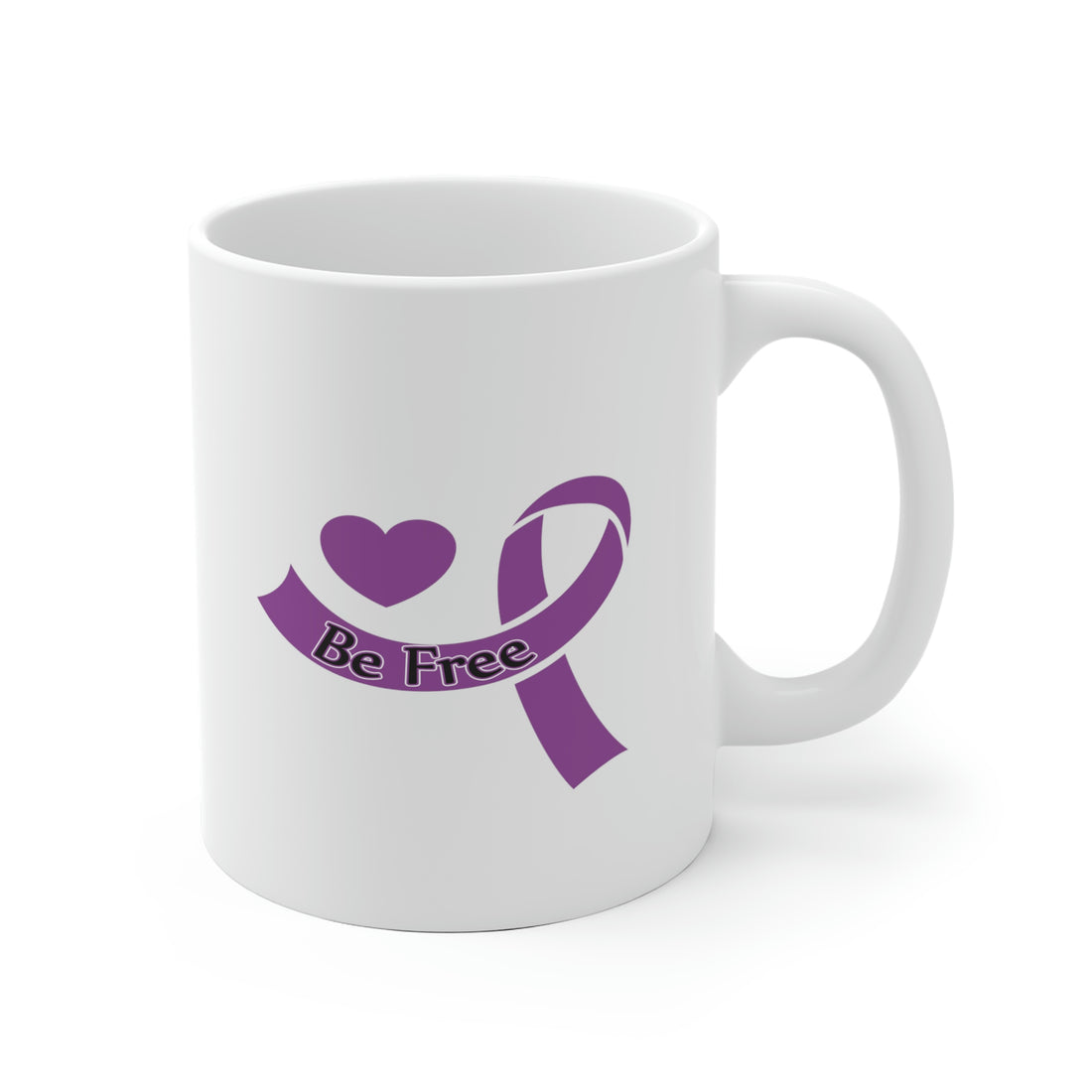 Be Free - White Ceramic Mug 2 sizes Available
