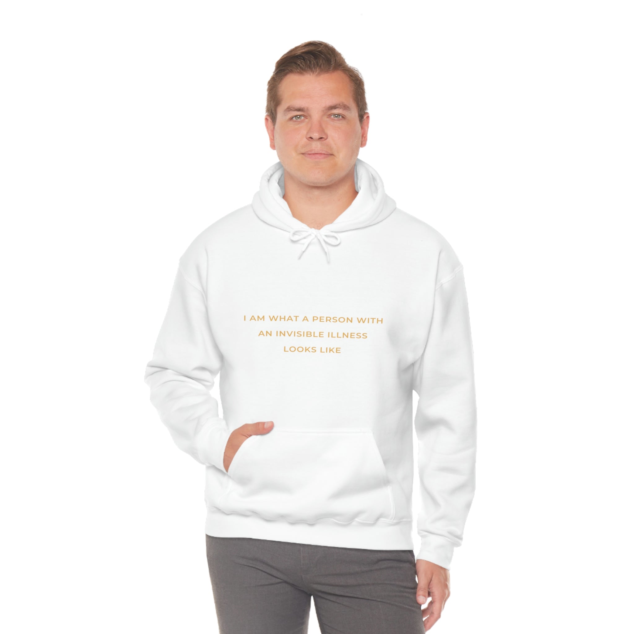 I Am What A Person With An Invisible Illness Looks Like - Unisex Heavy Blend™ Hooded Sweatshirt