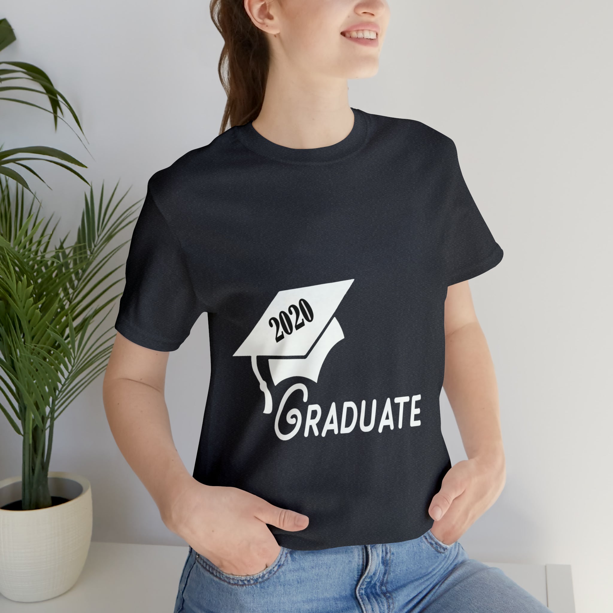 Graduate! Class Year Customizable- Unisex Jersey Short Sleeve Tee