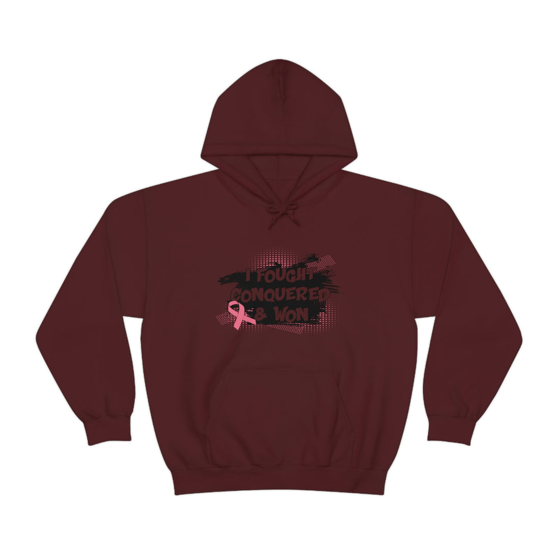 I Fought Conquered & Won - Unisex Heavy Blend™ Hooded Sweatshirt