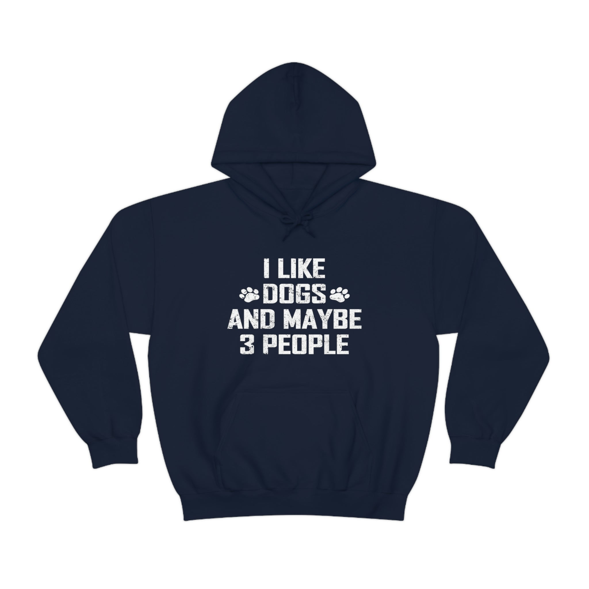 I Like Dogs &amp; Maybe 3 People - Unisex Heavy Blend™ Hooded Sweatshirt