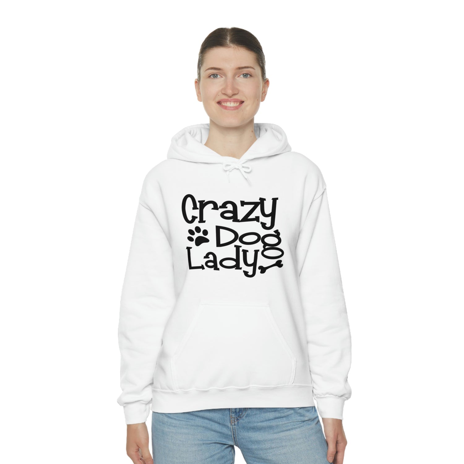 Crazy Dog Lady - Unisex Heavy Blend™ Hooded Sweatshirt