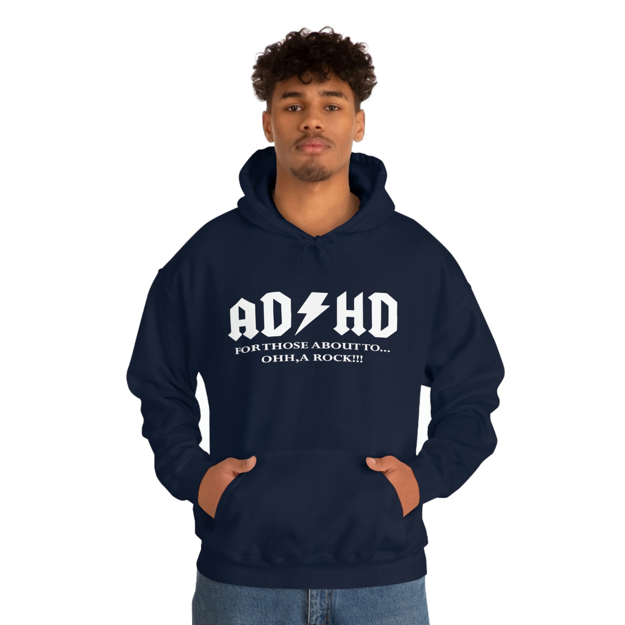 ADHD Look a Rock - Unisex Heavy Blend™ Hooded Sweatshirt