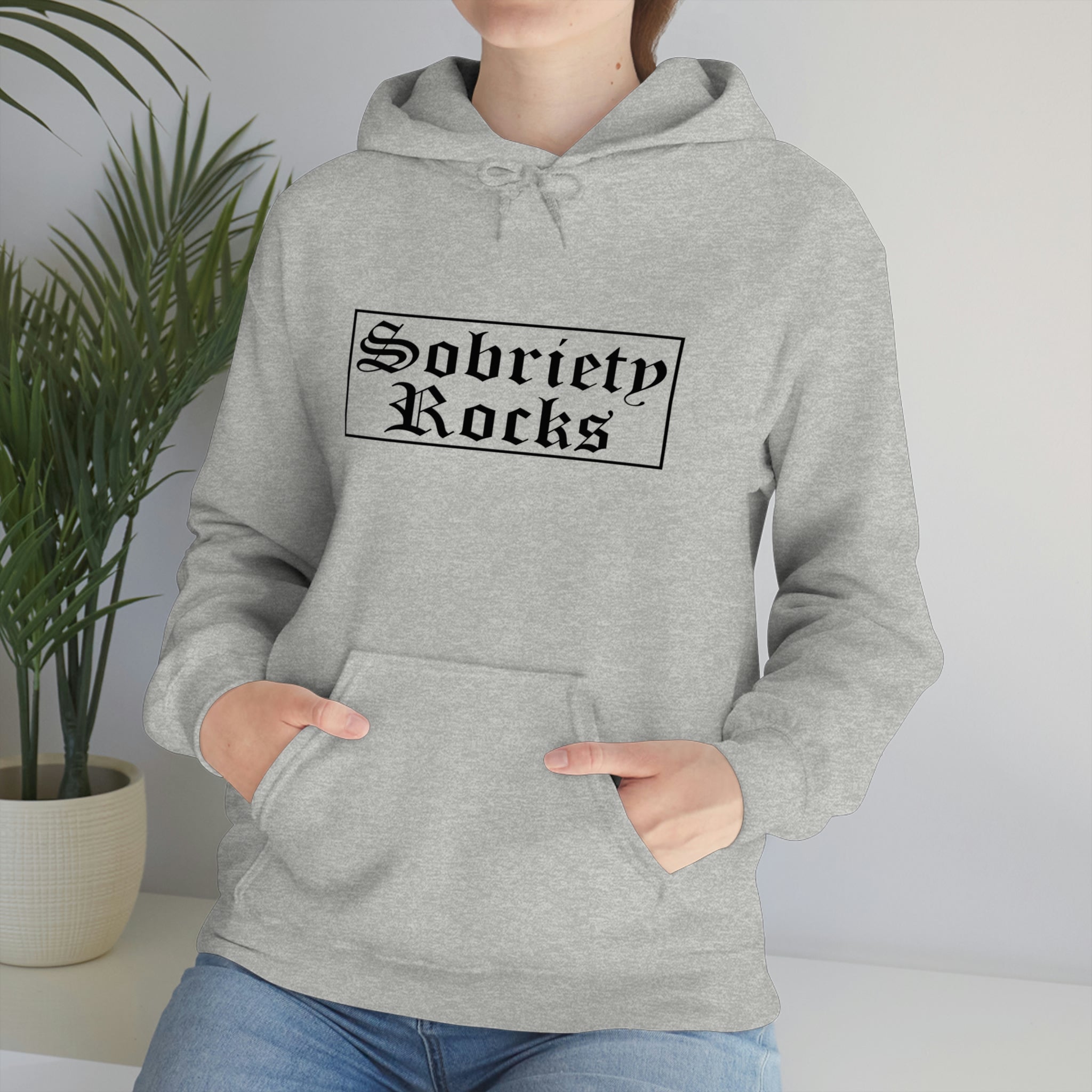 Sobriety Rocks - Unisex Heavy Blend™ Hooded Sweatshirt