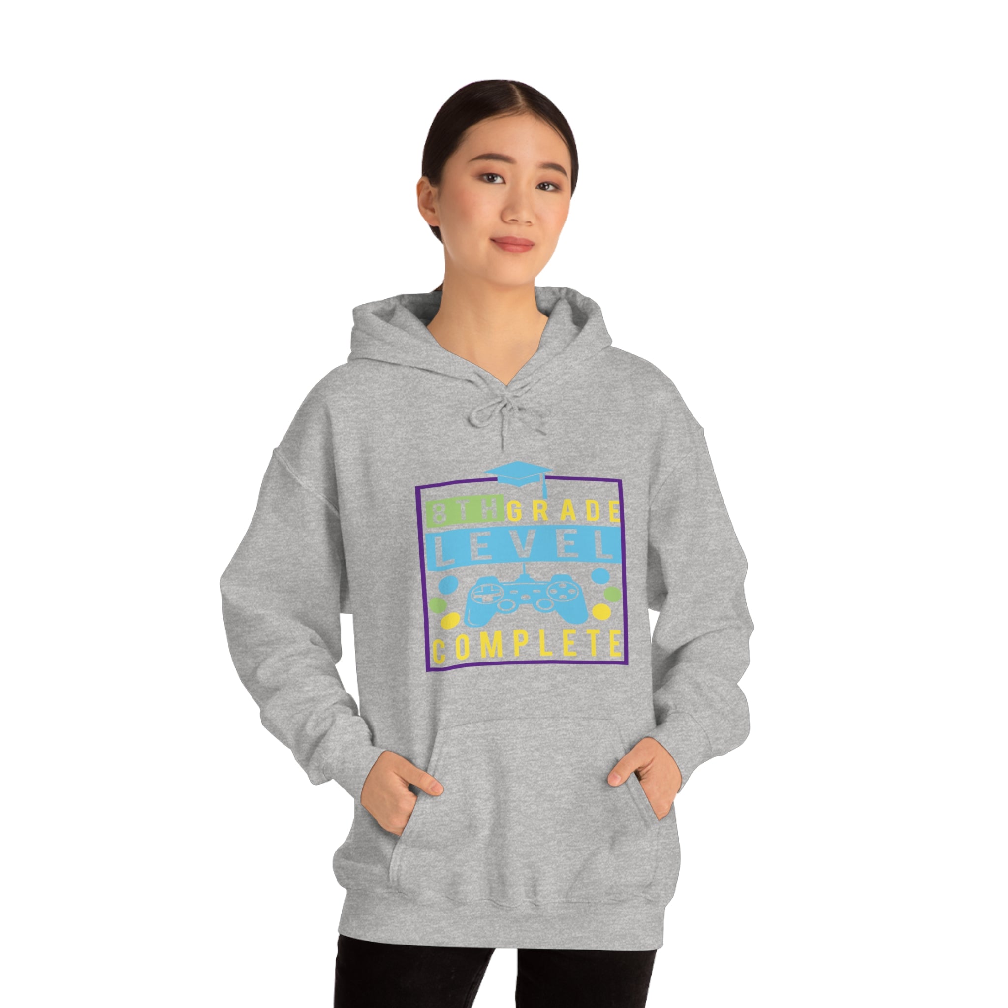 8th Grade Level Complete - Unisex Heavy Blend™ Hooded Sweatshirt