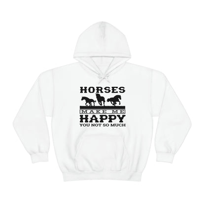 Horses Make Me Happy - Unisex Heavy Blend™ Hooded Sweatshirt