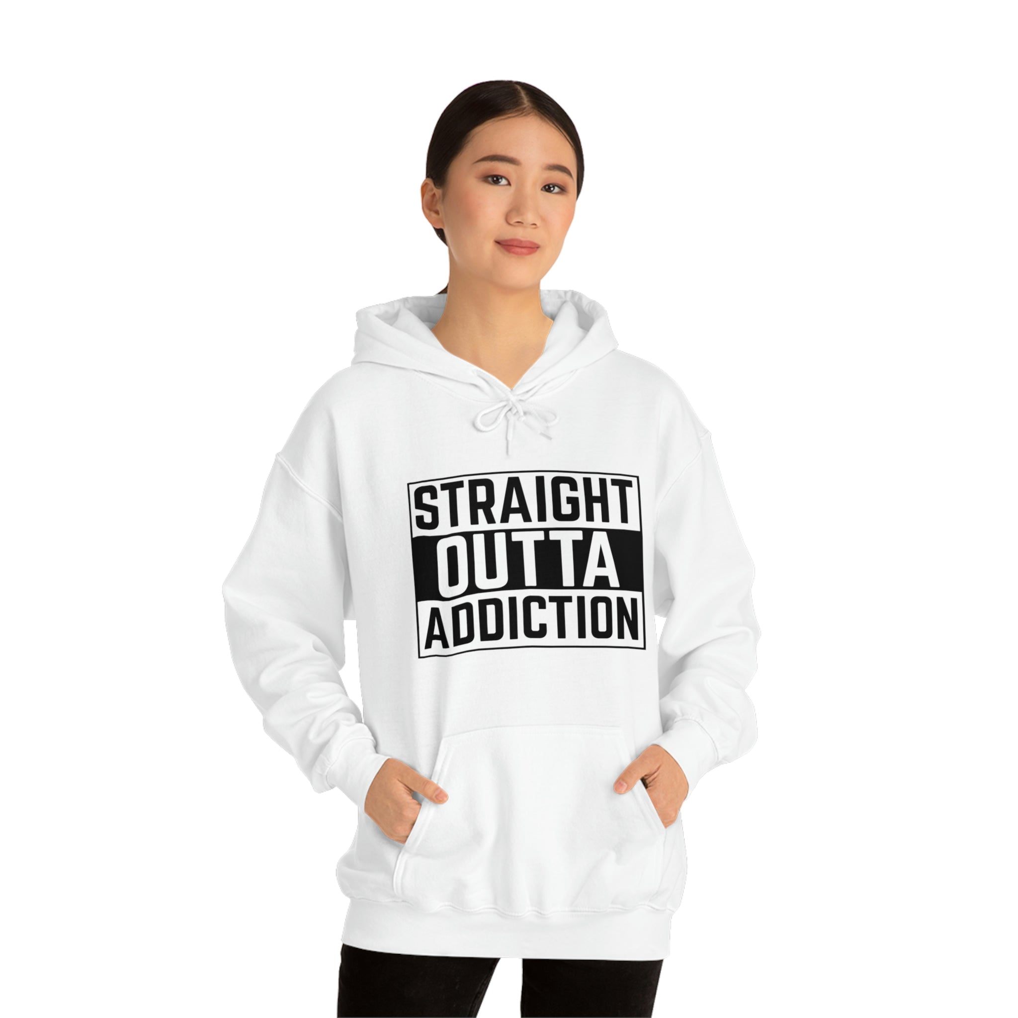 Straight Outta Addiction - Unisex Heavy Blend™ Hooded Sweatshirt