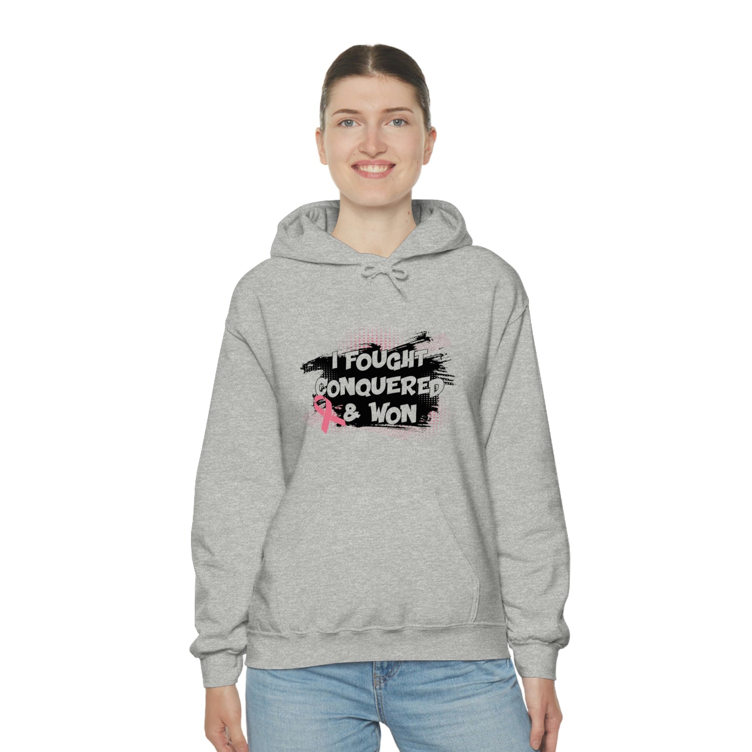 I Fought Conquered &amp; Won - Unisex Heavy Blend™ Hooded Sweatshirt