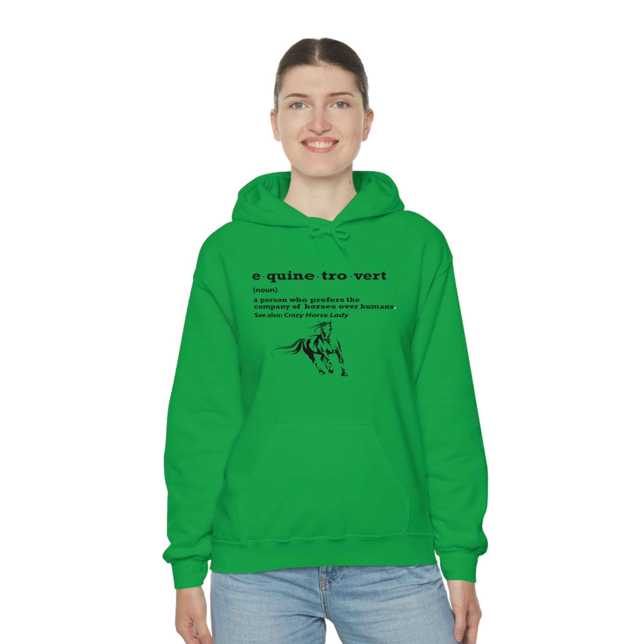 Equinetrovert Definition - Unisex Heavy Blend™ Hooded Sweatshirt