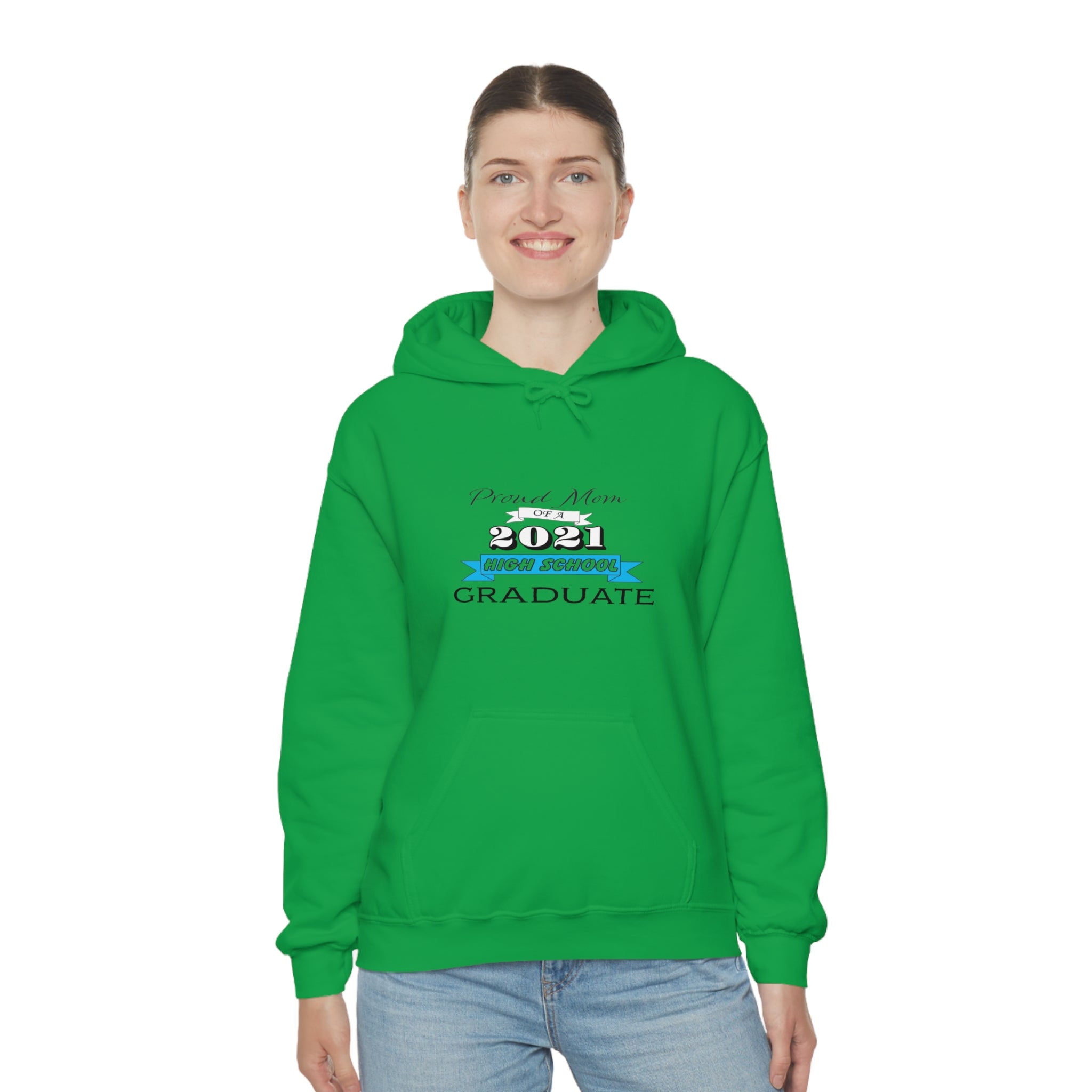 Proud Mom of a High School Graduate! Class Year Customizable - Unisex Heavy Blend™ Hooded Sweatshirt