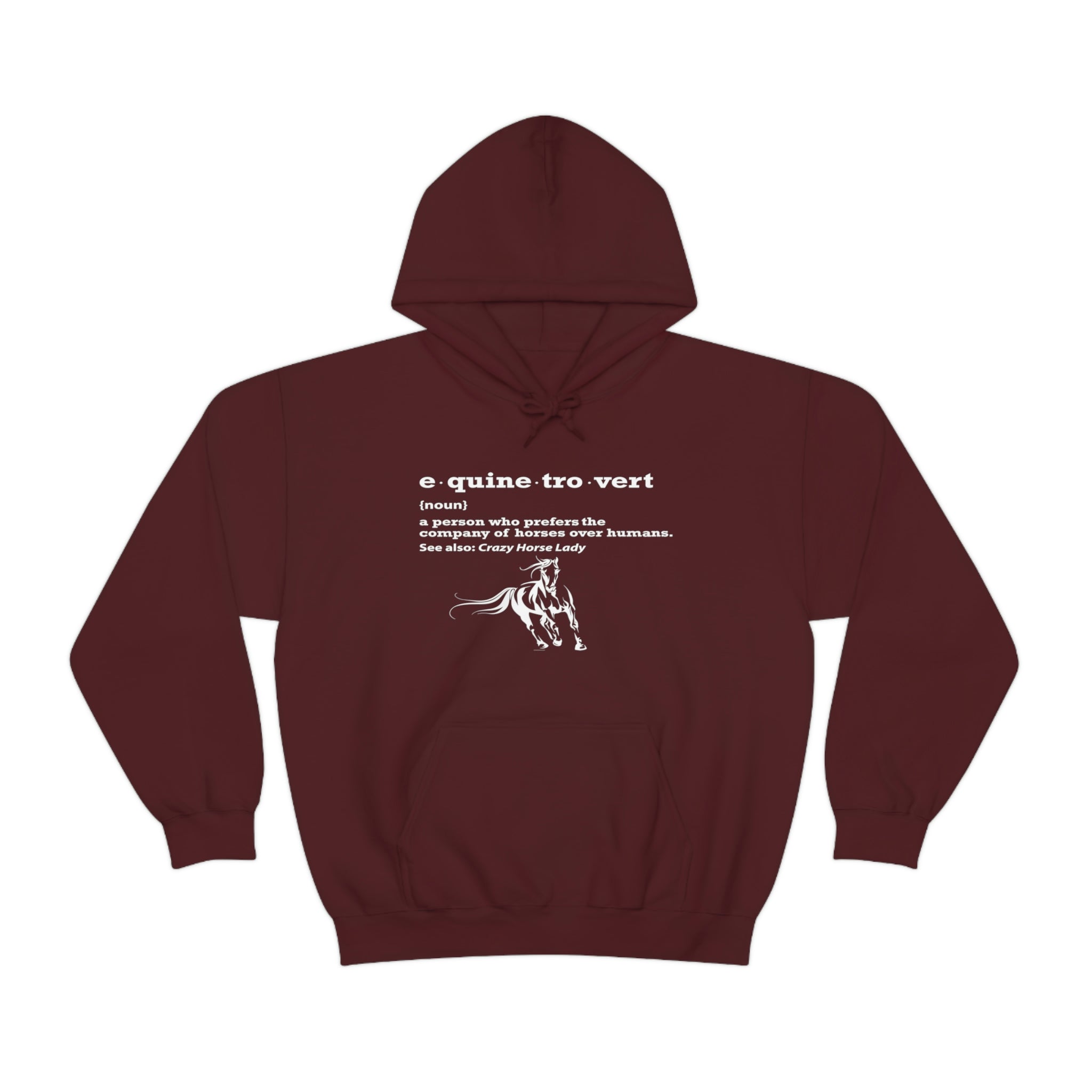 Equinetrovert Definition - Unisex Heavy Blend™ Hooded Sweatshirt