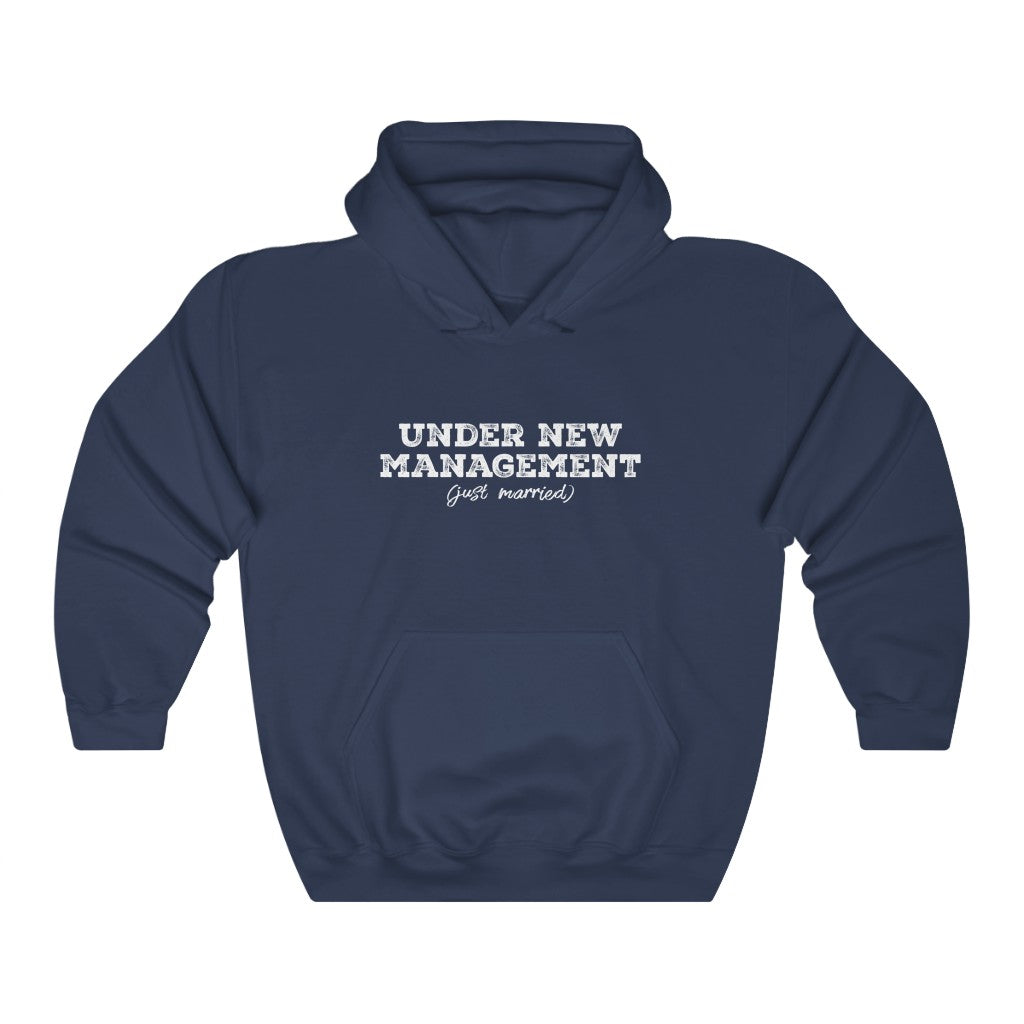 Under New Management (Just Married) - Unisex Heavy Blend™ Hooded Sweatshirt