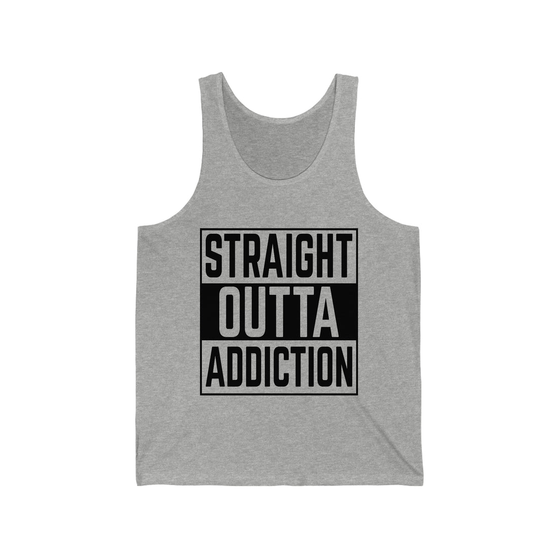 Straight Outta Addiction - Unisex Jersey Tank Top