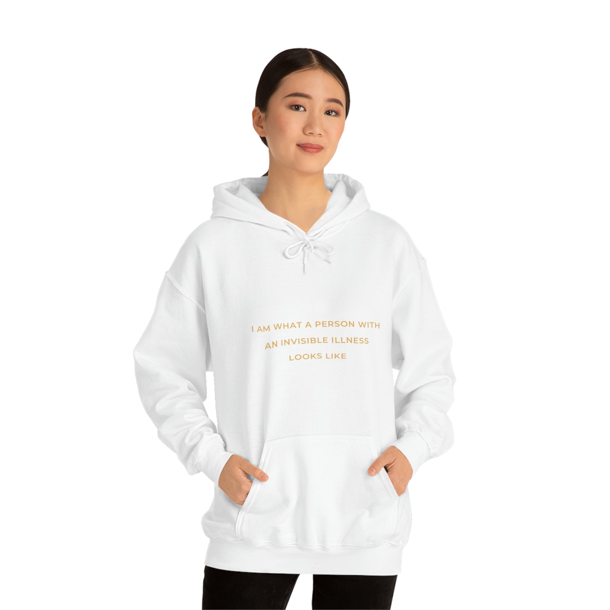 I Am What A Person With An Invisible Illness Looks Like - Unisex Heavy Blend™ Hooded Sweatshirt