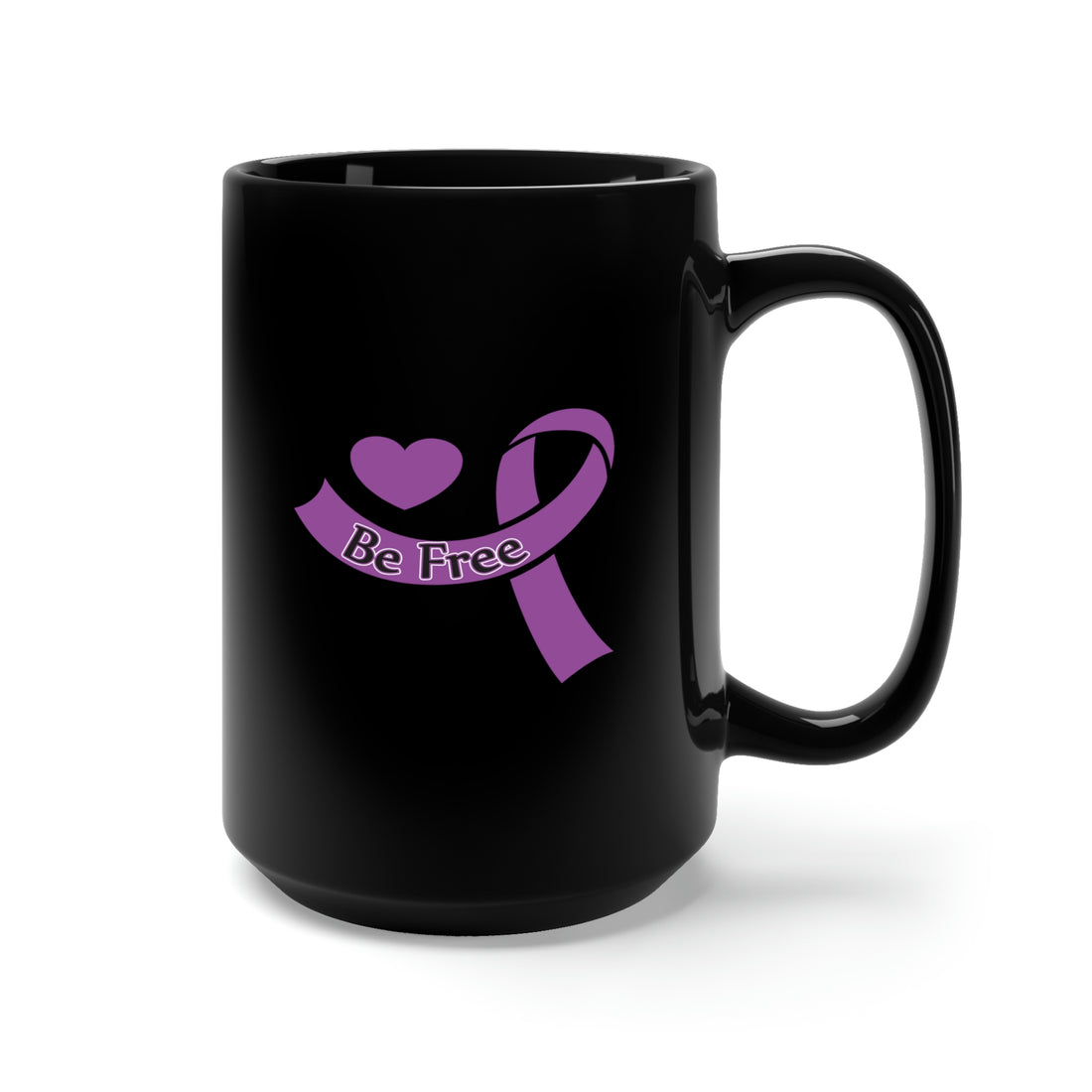 Be Free - Large 15oz Black Mug