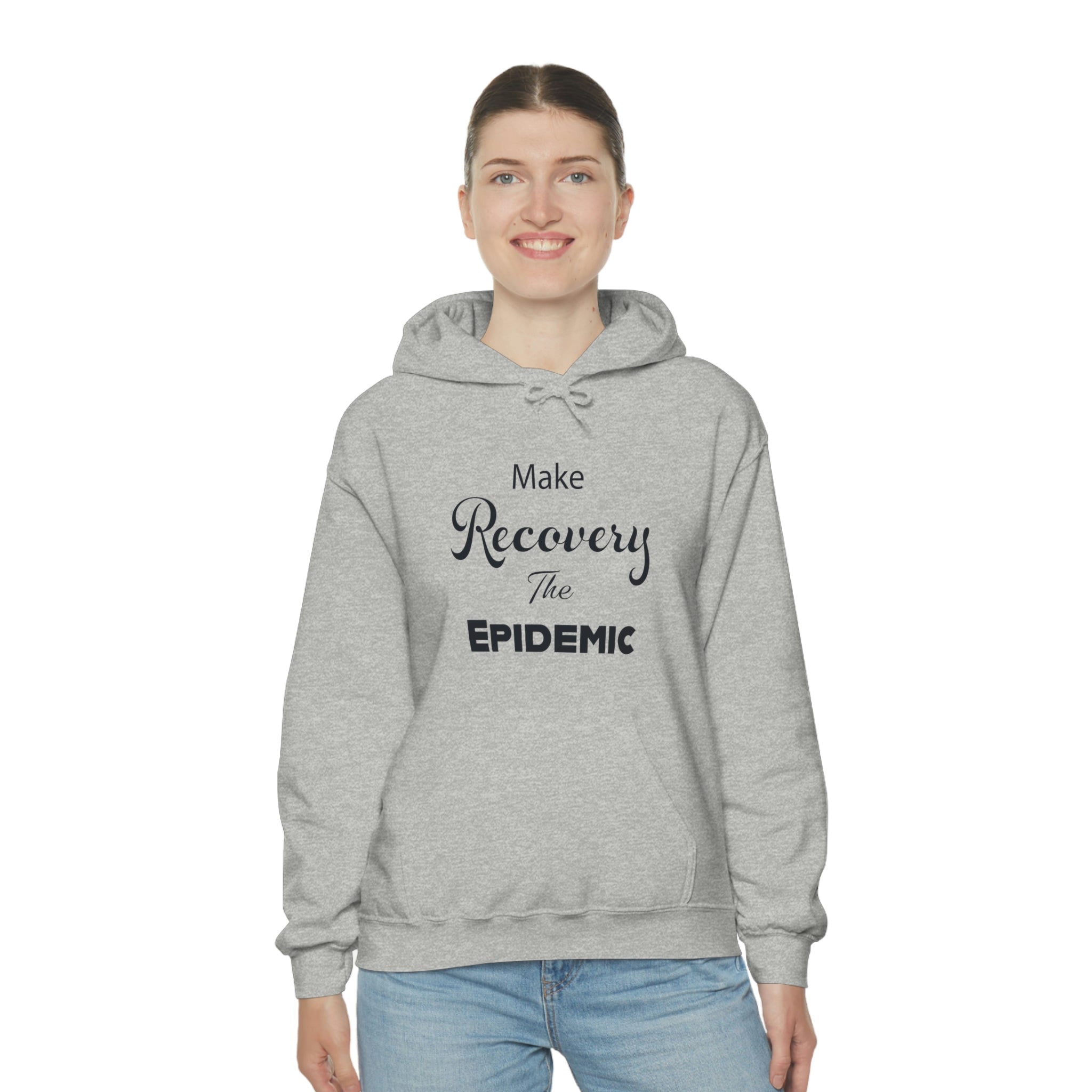 Make Recovery The Epidemic - Unisex Heavy Blend™ Hooded Sweatshirt