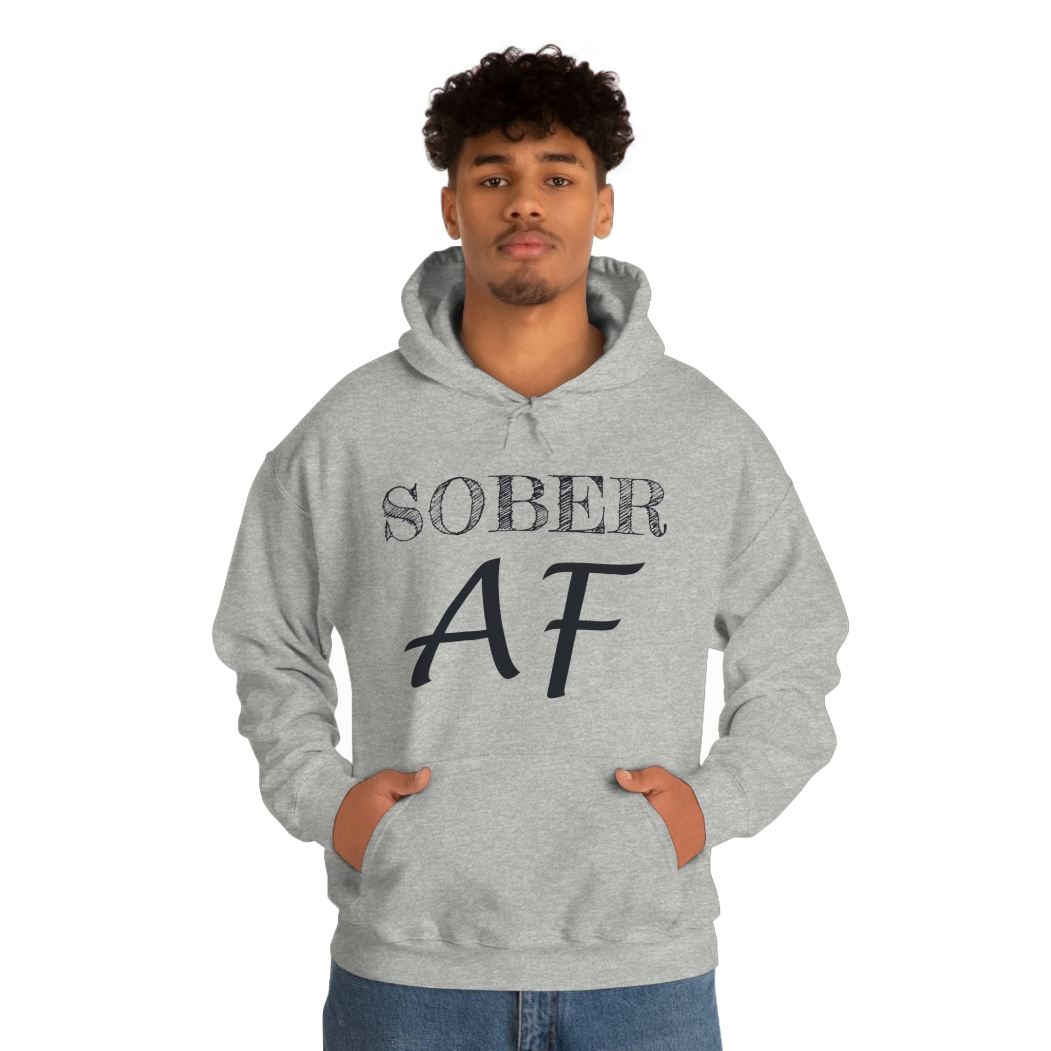 Sober AF - Unisex Heavy Blend™ Hooded Sweatshirt