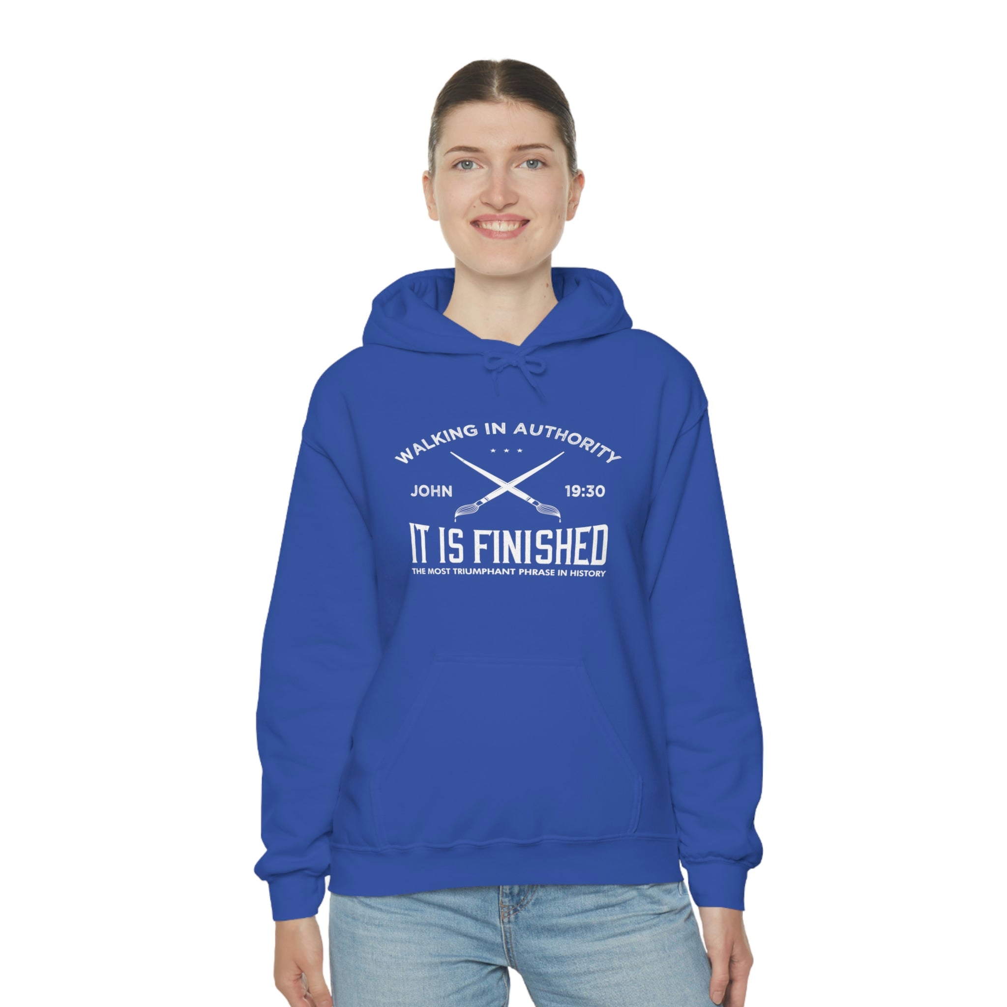 John 19:30 It Is Finished - Unisex Heavy Blend™ Hooded Sweatshirt