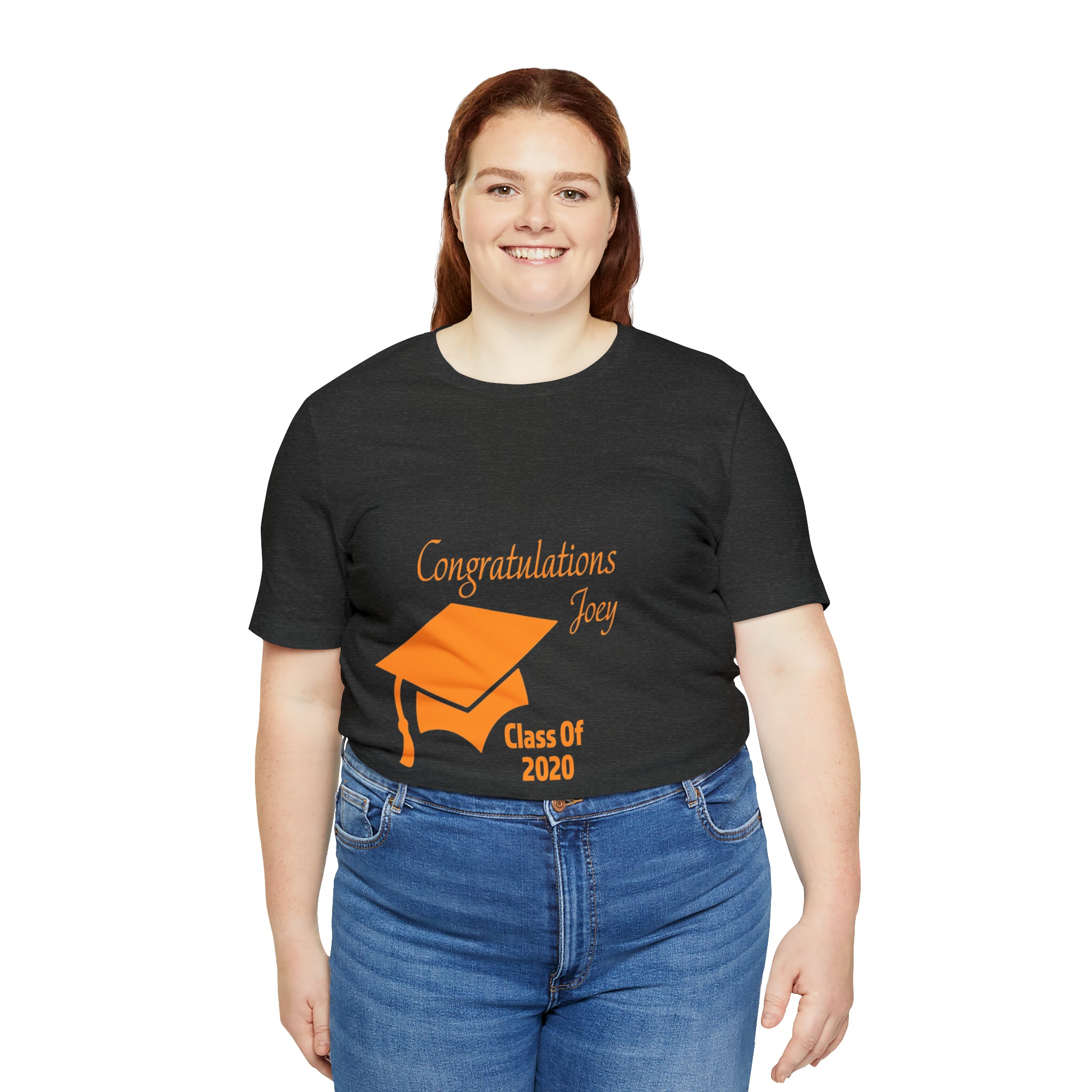 Congratulations With Year &amp; Name Customizable - Unisex Jersey Short Sleeve Tee