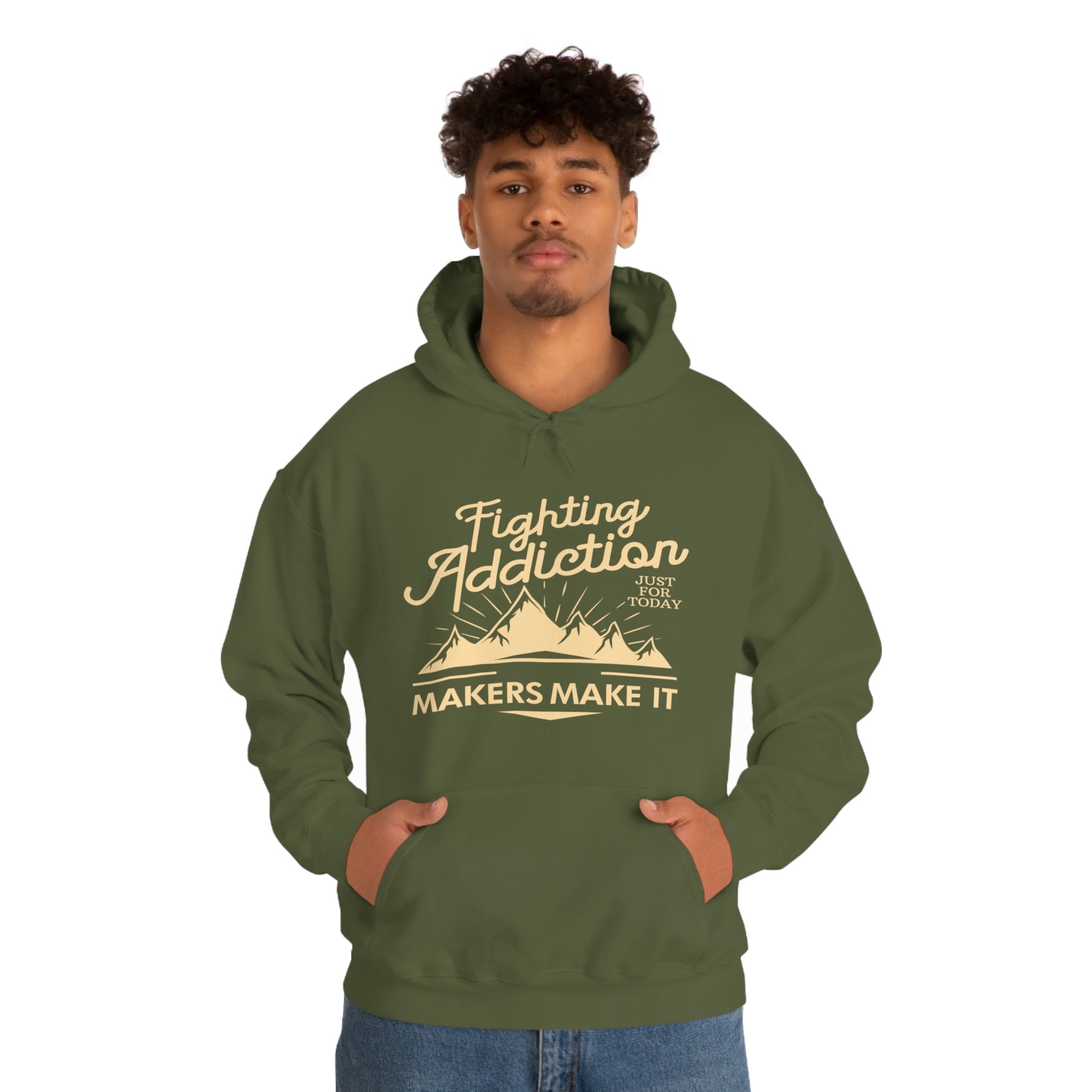 Fighting Addiction - Unisex Heavy Blend™ Hooded Sweatshirt