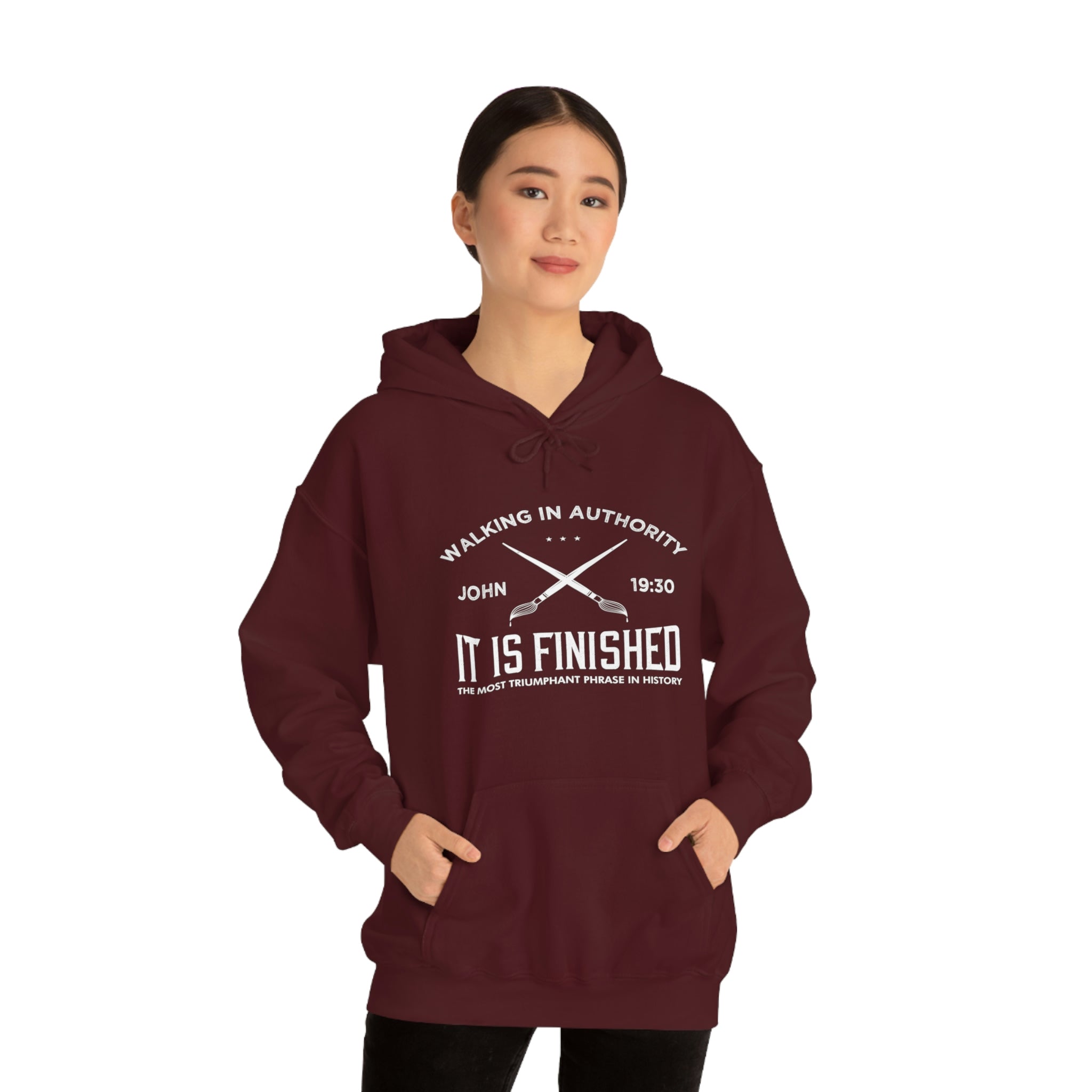 John 19:30 It Is Finished - Unisex Heavy Blend™ Hooded Sweatshirt