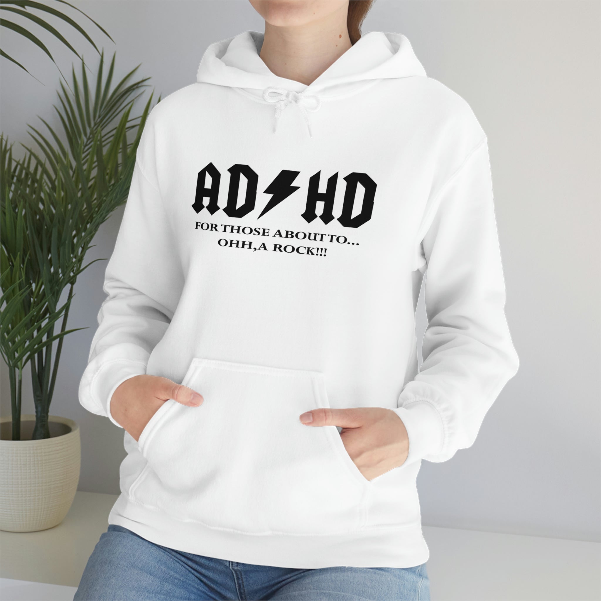 ADHD Look a Rock - Unisex Heavy Blend™ Hooded Sweatshirt