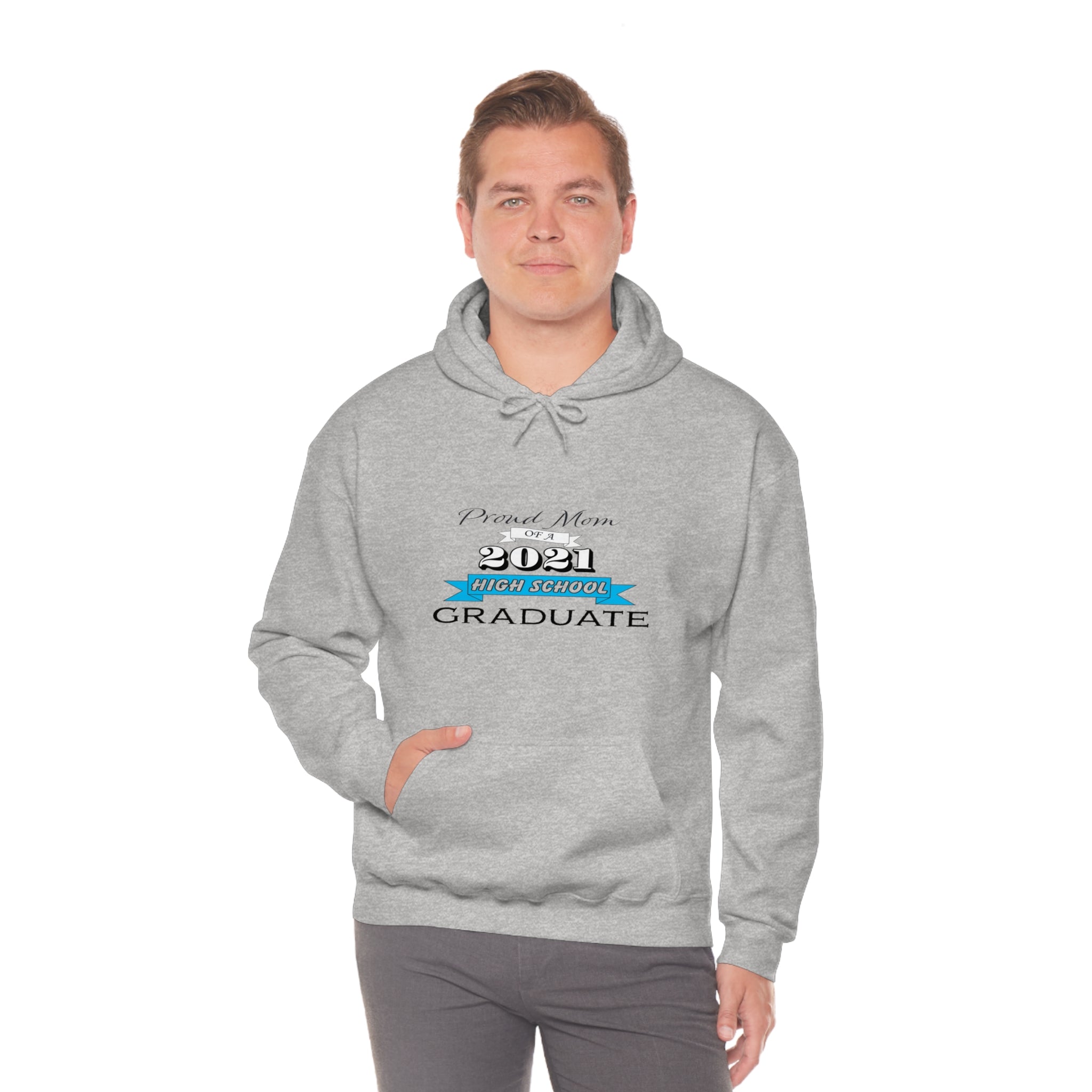 Proud Mom of a High School Graduate! Class Year Customizable - Unisex Heavy Blend™ Hooded Sweatshirt