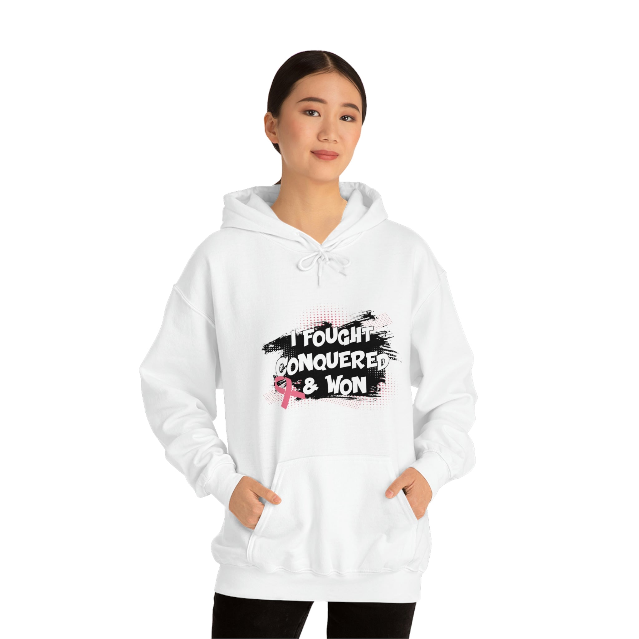 I Fought Conquered &amp; Won - Unisex Heavy Blend™ Hooded Sweatshirt