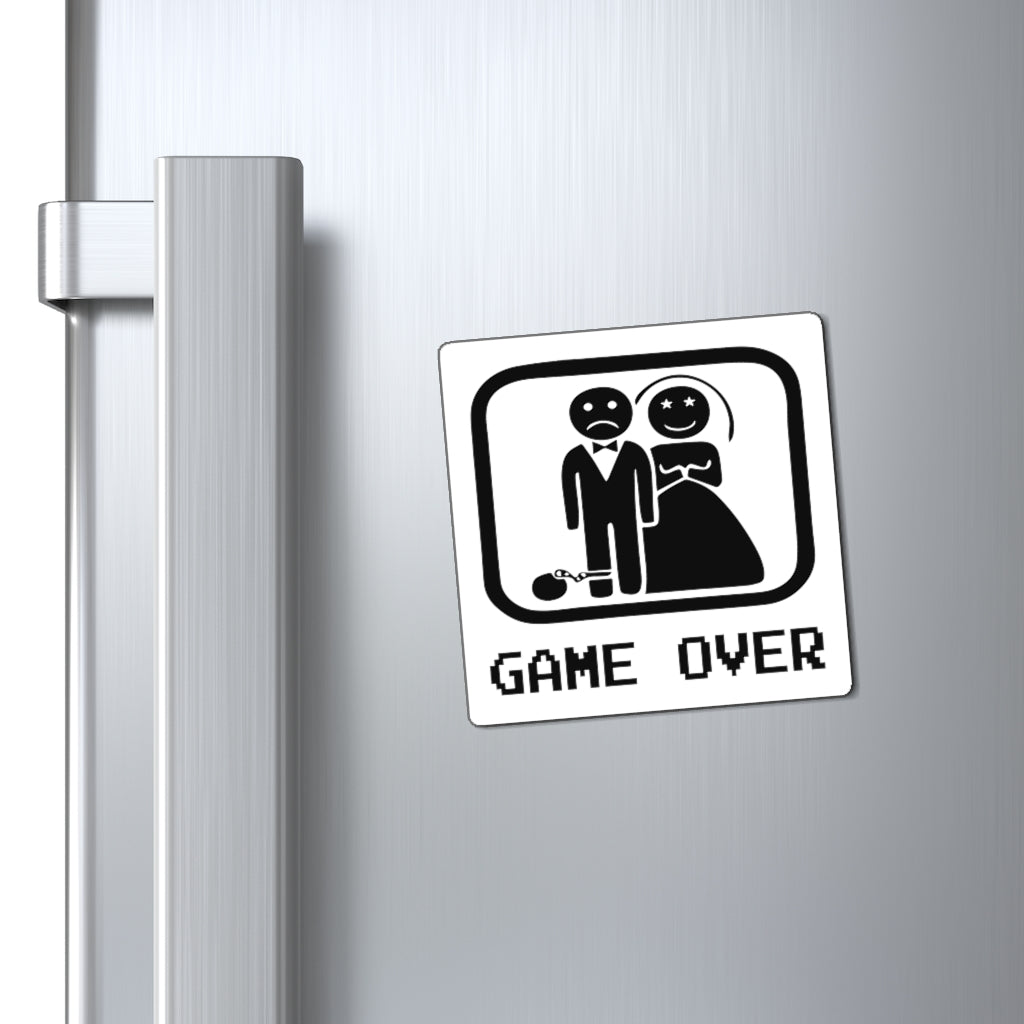 Game Over - White Magnet