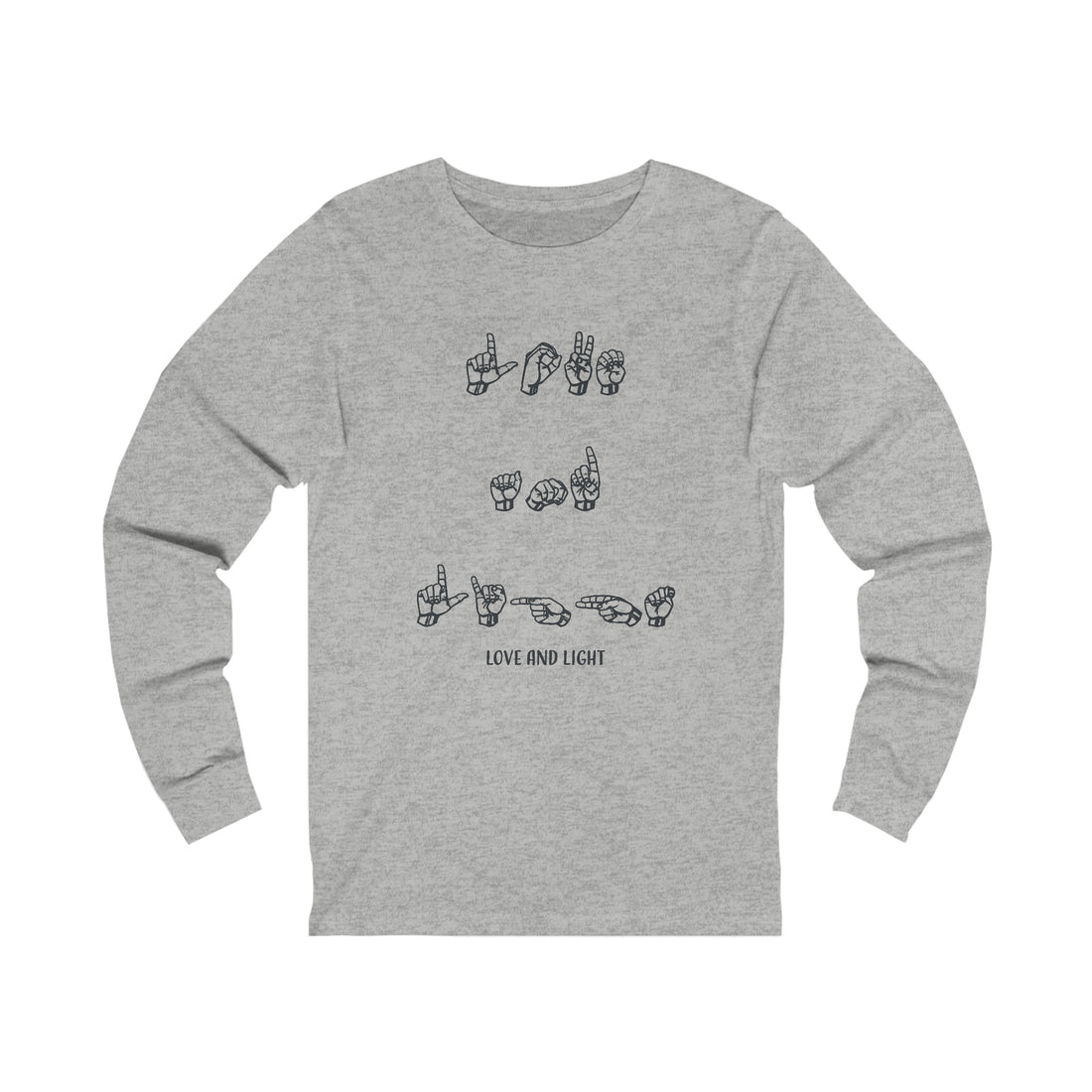 ASL - Love & Light - Unisex Jersey Long Sleeve Tee