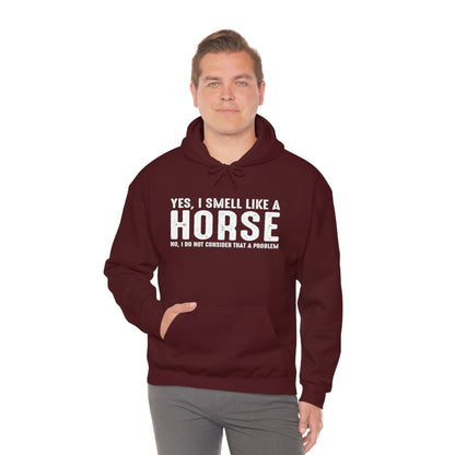 Yes I Smell Like a Horse No I Do Not Consider That A Problem - Unisex Heavy Blend™ Hooded Sweatshirt