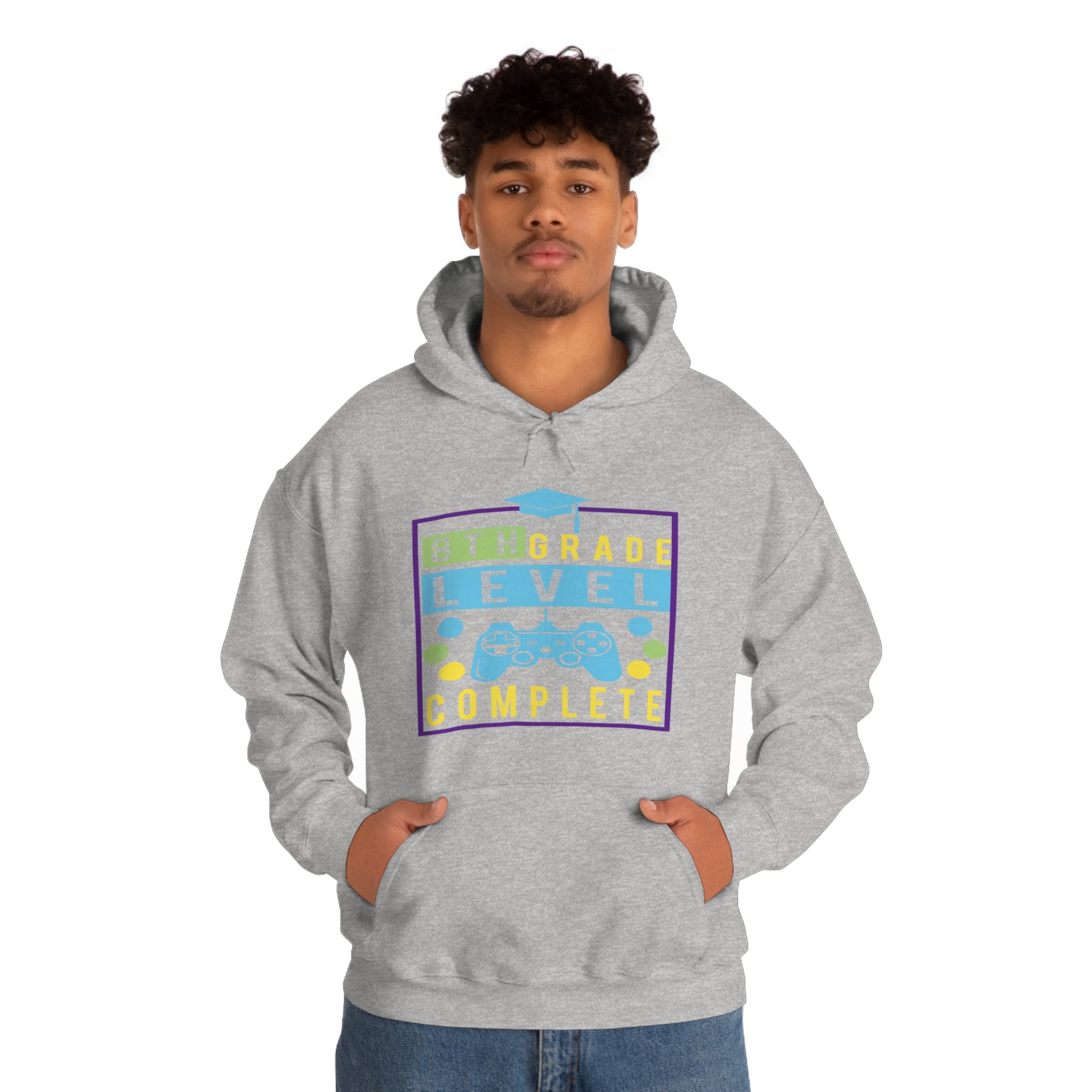 8th Grade Level Complete - Unisex Heavy Blend™ Hooded Sweatshirt