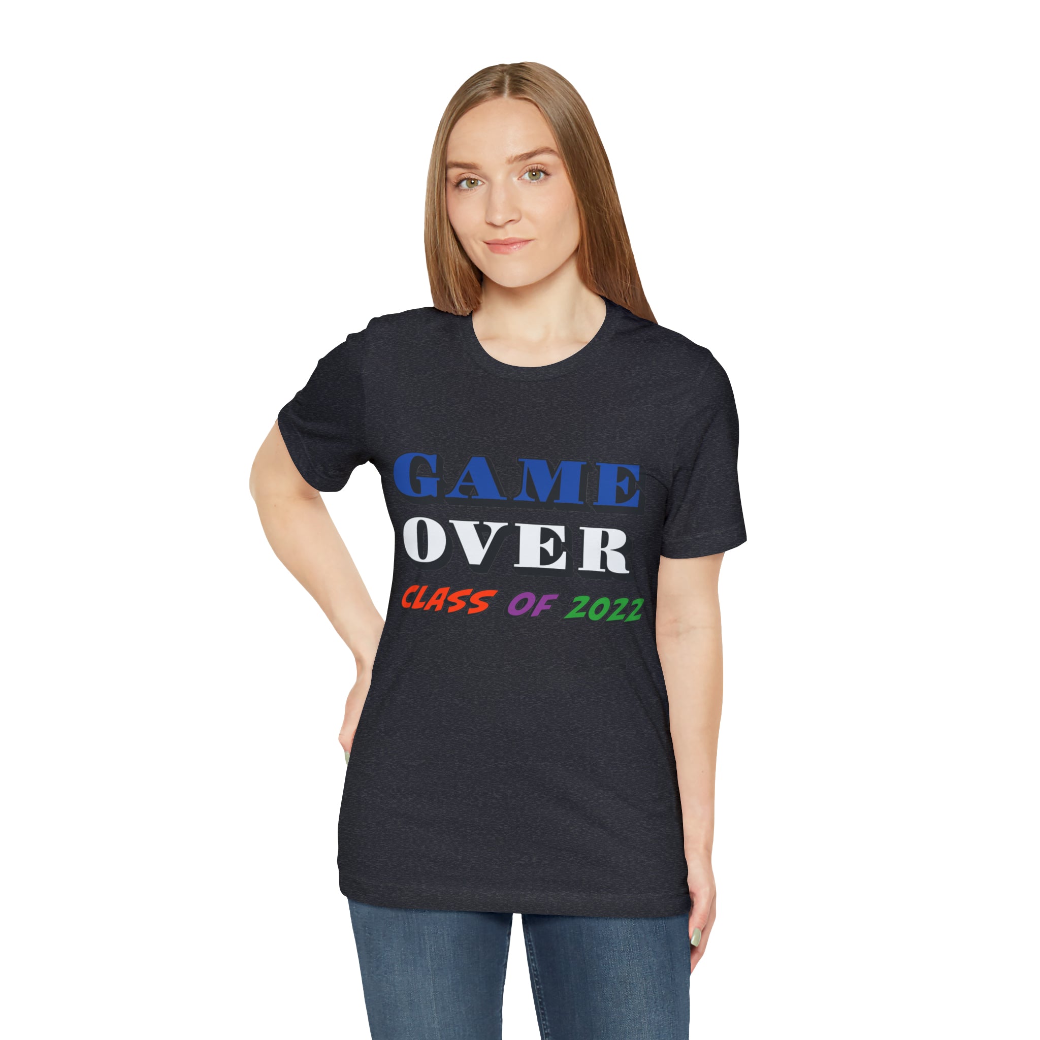 Game Over With Class Year Customizable- Unisex Jersey Short Sleeve Tee