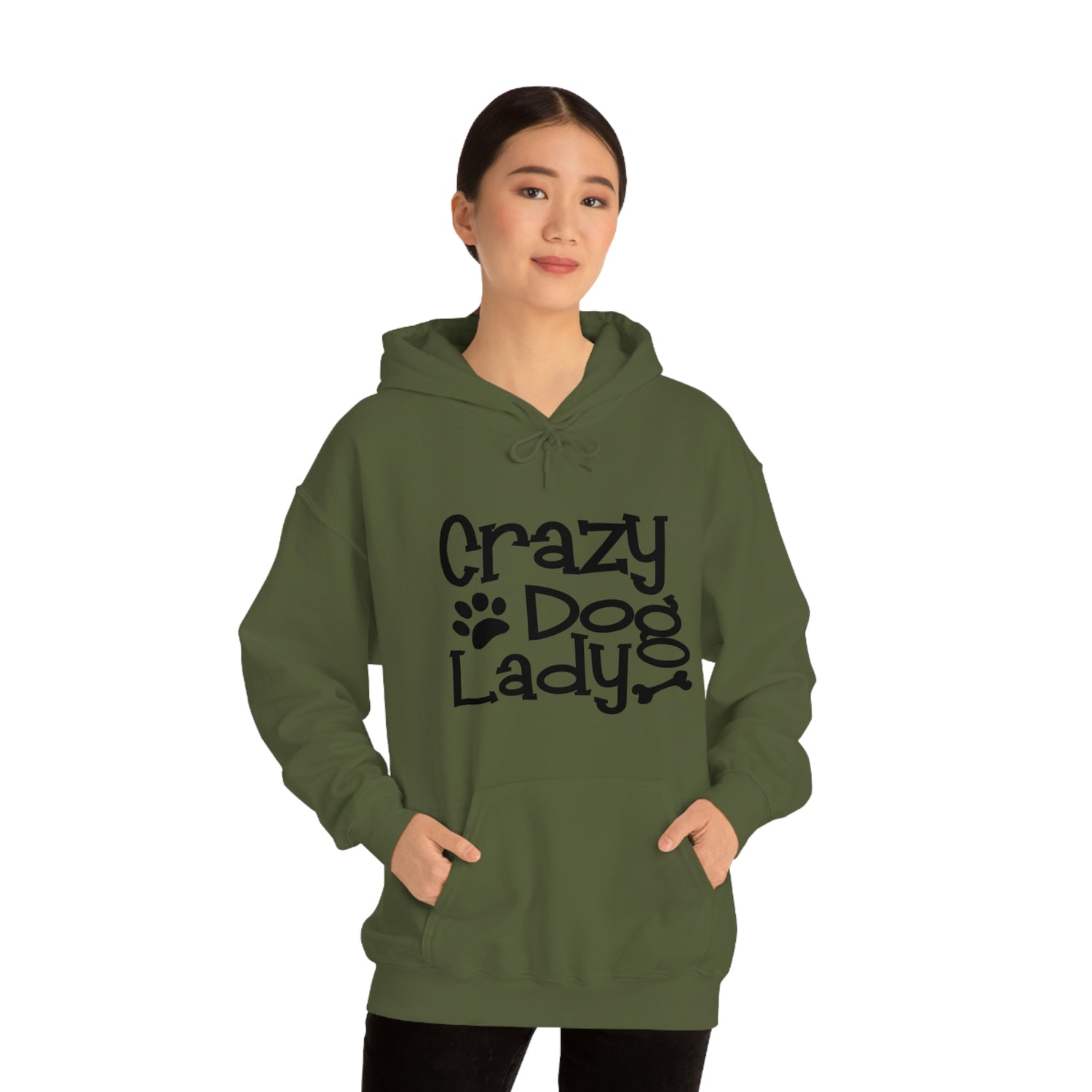 Crazy Dog Lady - Unisex Heavy Blend™ Hooded Sweatshirt