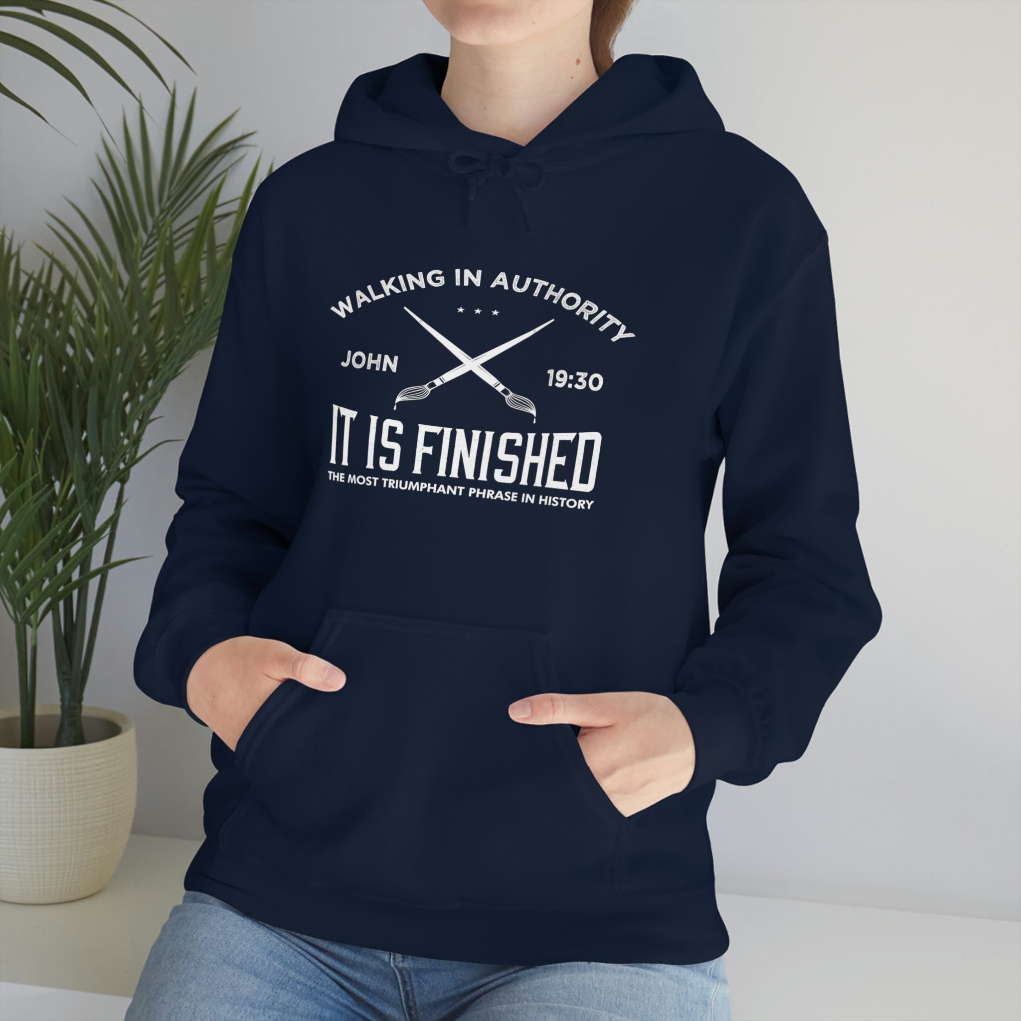 John 19:30 It Is Finished - Unisex Heavy Blend™ Hooded Sweatshirt