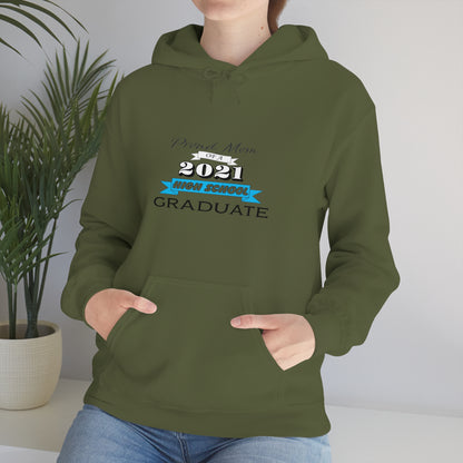 Proud Mom of a High School Graduate! Class Year Customizable - Unisex Heavy Blend™ Hooded Sweatshirt