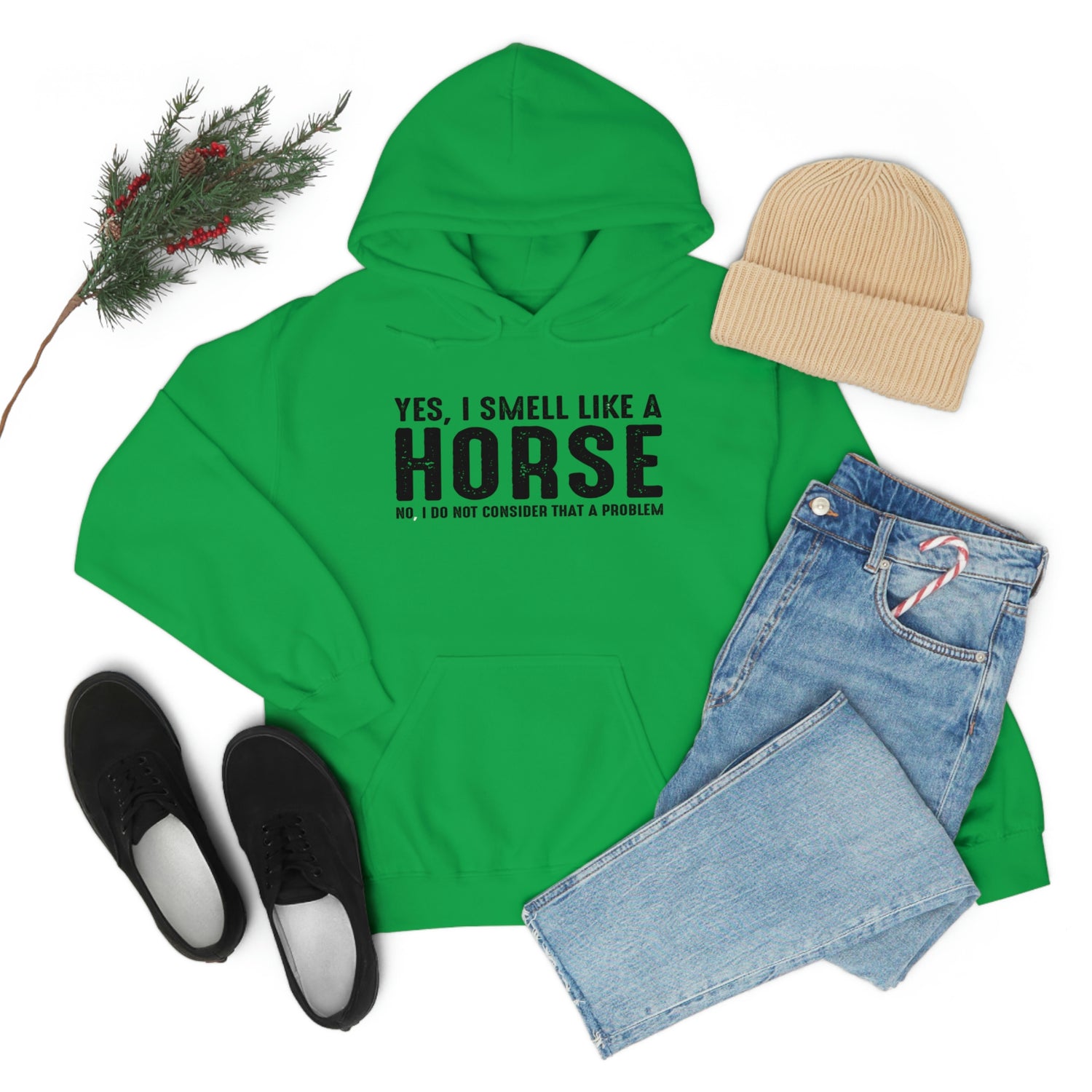 Yes I Smell Like a Horse No I Do Not Consider That A Problem - Unisex Heavy Blend™ Hooded Sweatshirt