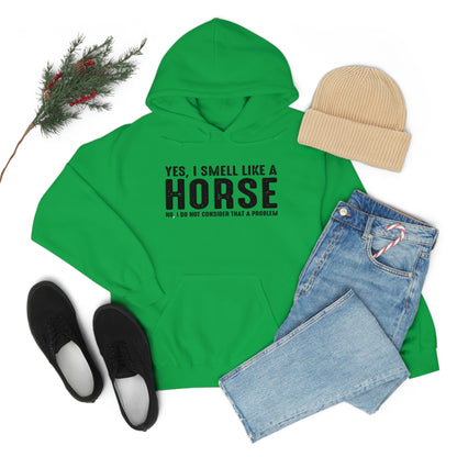 Yes I Smell Like a Horse No I Do Not Consider That A Problem - Unisex Heavy Blend™ Hooded Sweatshirt