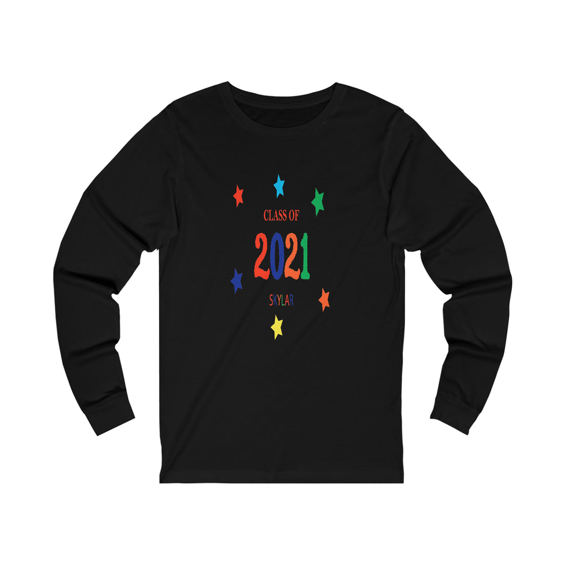 Class of ... with Year & Name Customizable - Unisex Jersey Long Sleeve Tee