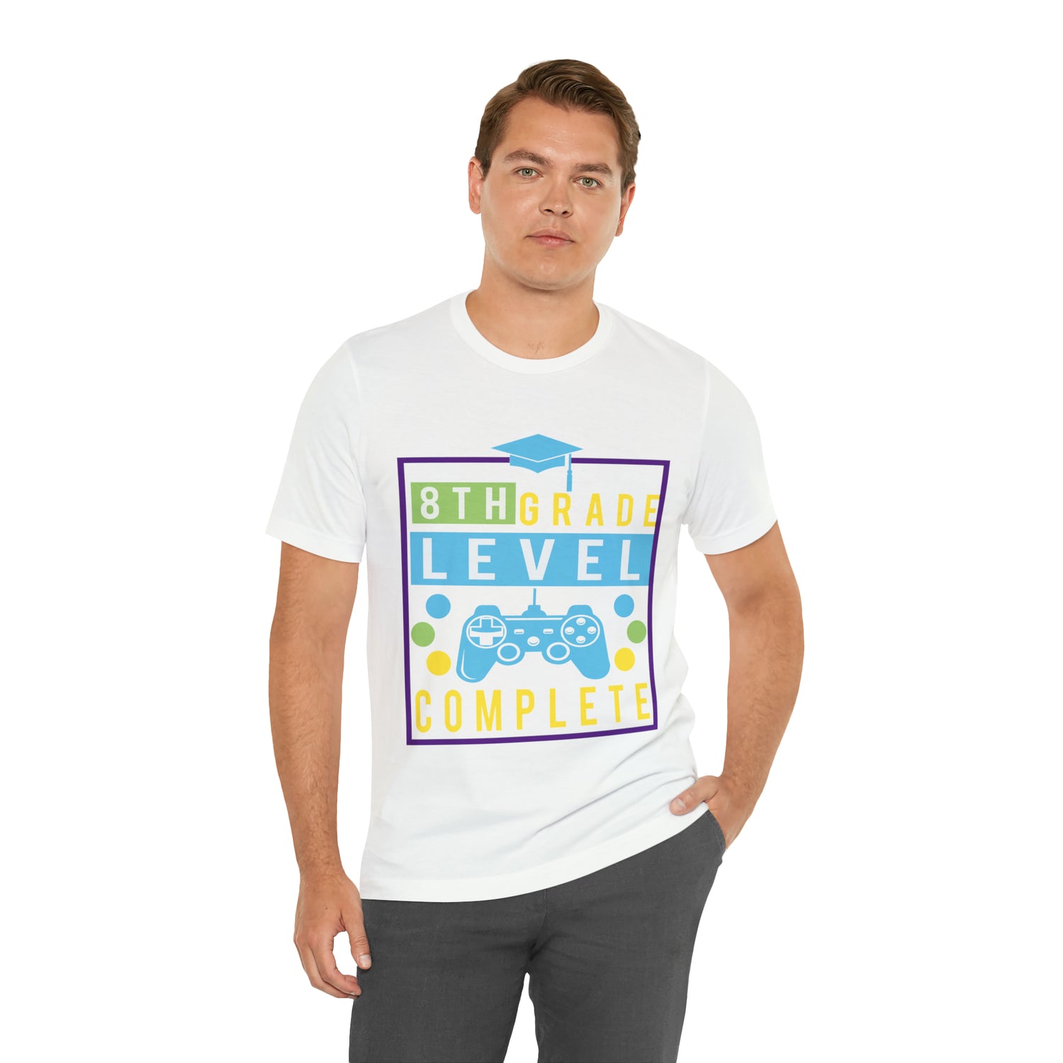 8th Grade Level Complete - Unisex Jersey Short Sleeve Tee